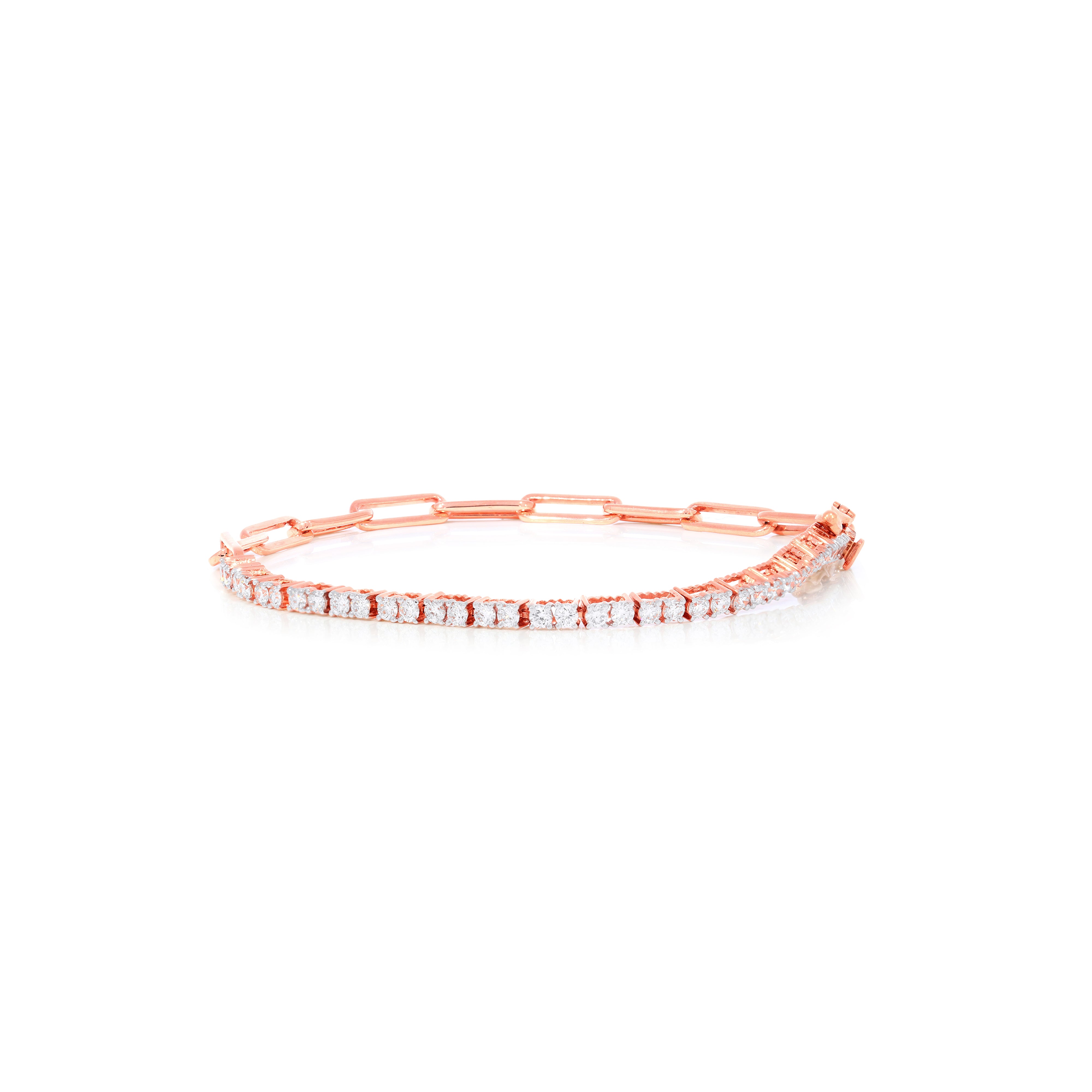 Keeva Jewels Round Diamond Tennis Bracelet- KJB3345