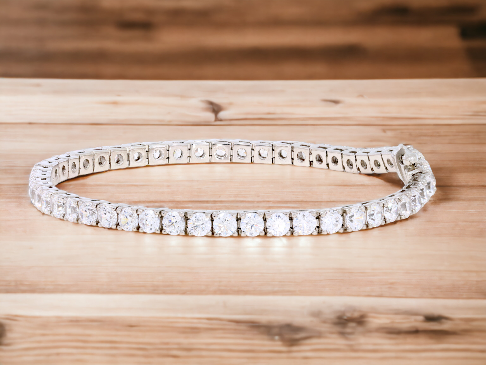 Keeva Jewels Round Diamond Tennis Bracelet - KJB787