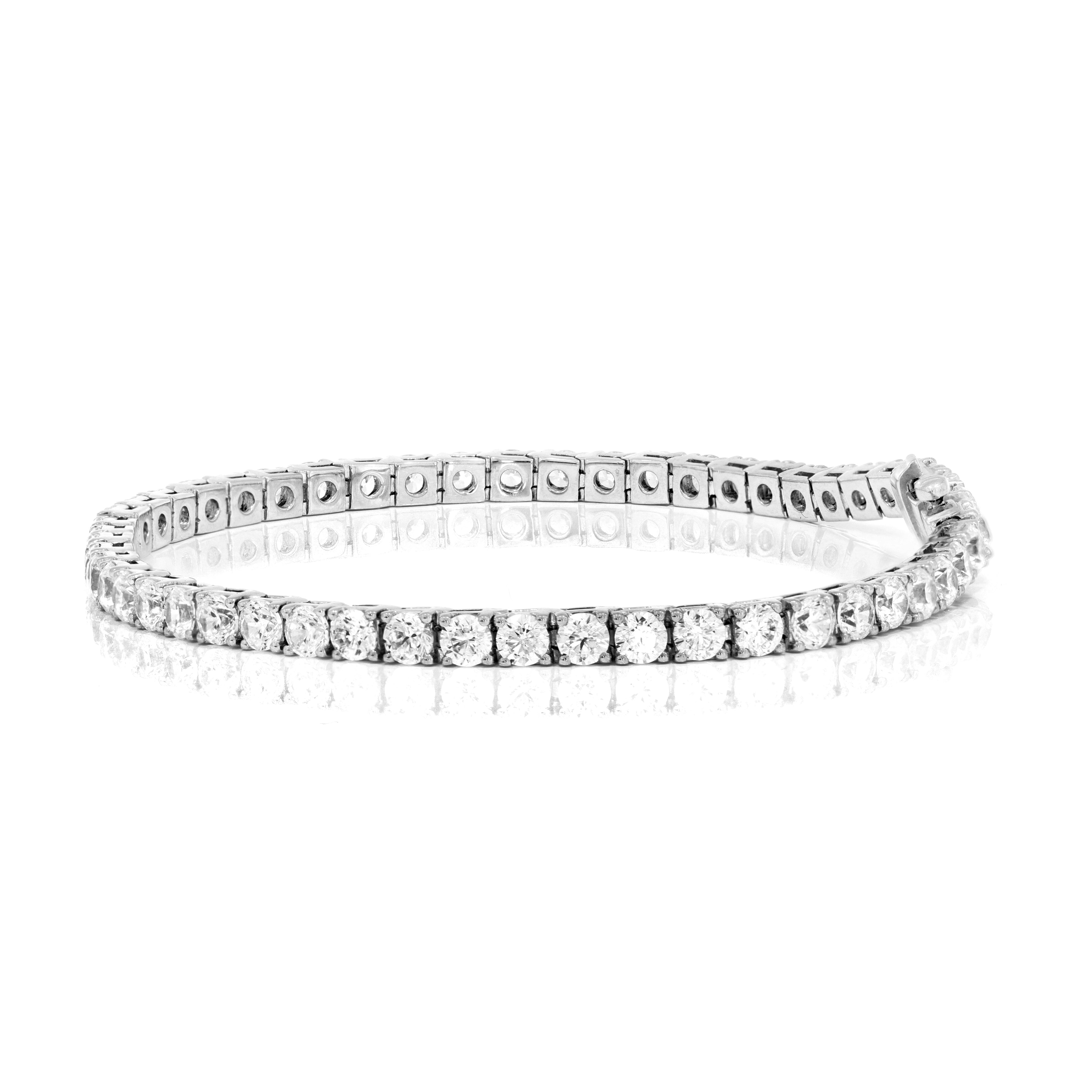 Keeva Jewels Round Diamond Tennis Bracelet - KJB787