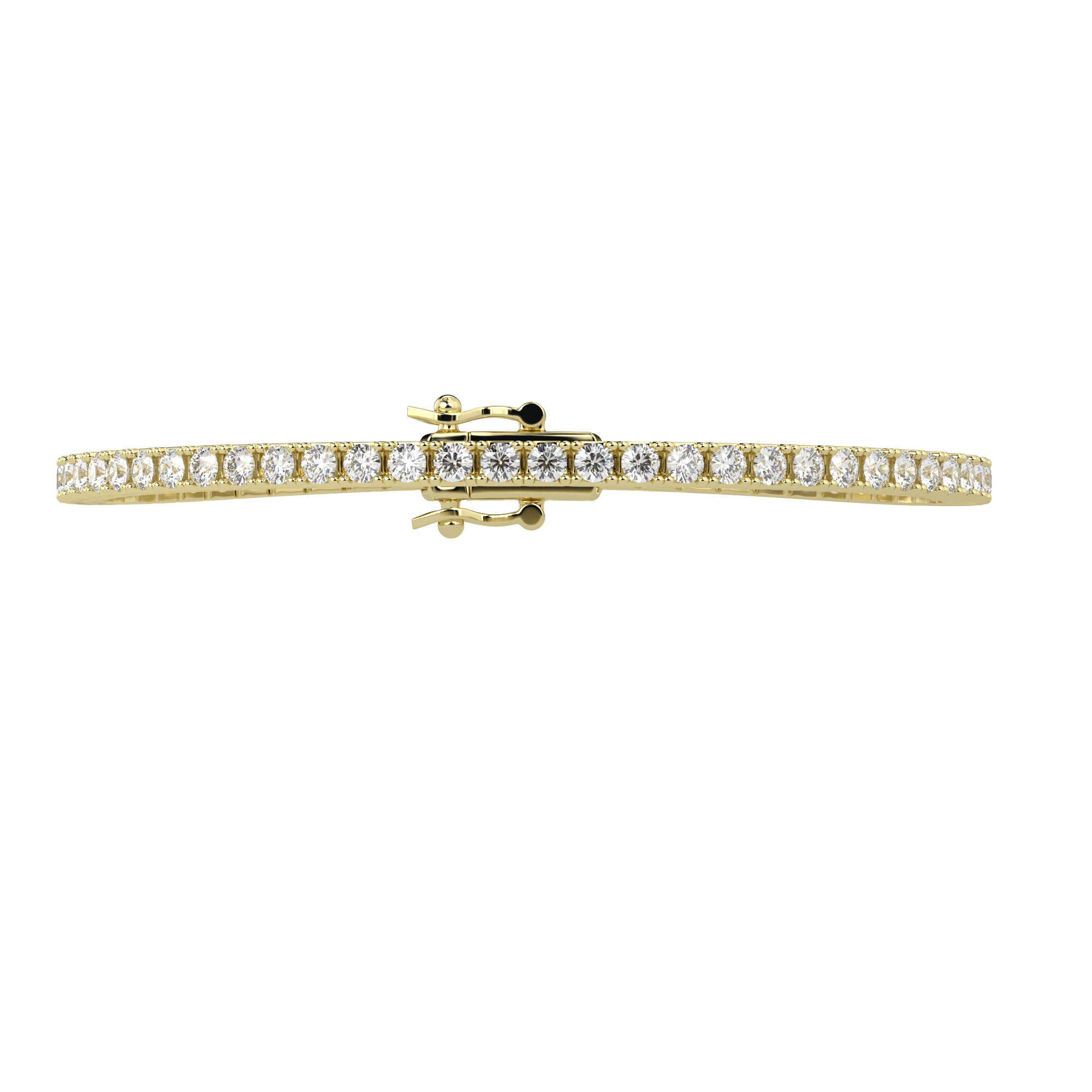 4.00Ct Round Lab Grown Diamond Tennis Bracelet Made in Solid Gold