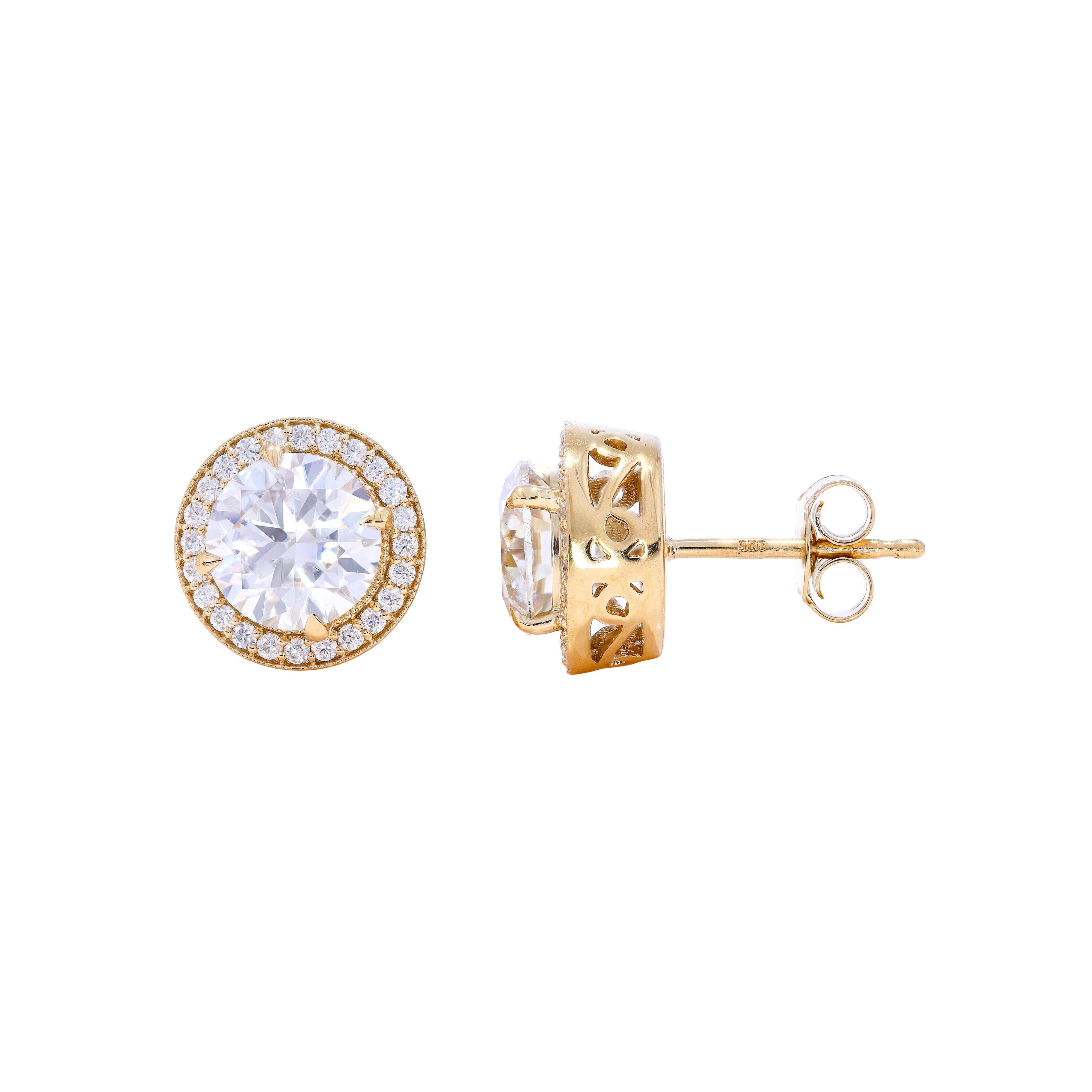 Keeva Jewels Revelation Halo Stud Earrings - KJE4732