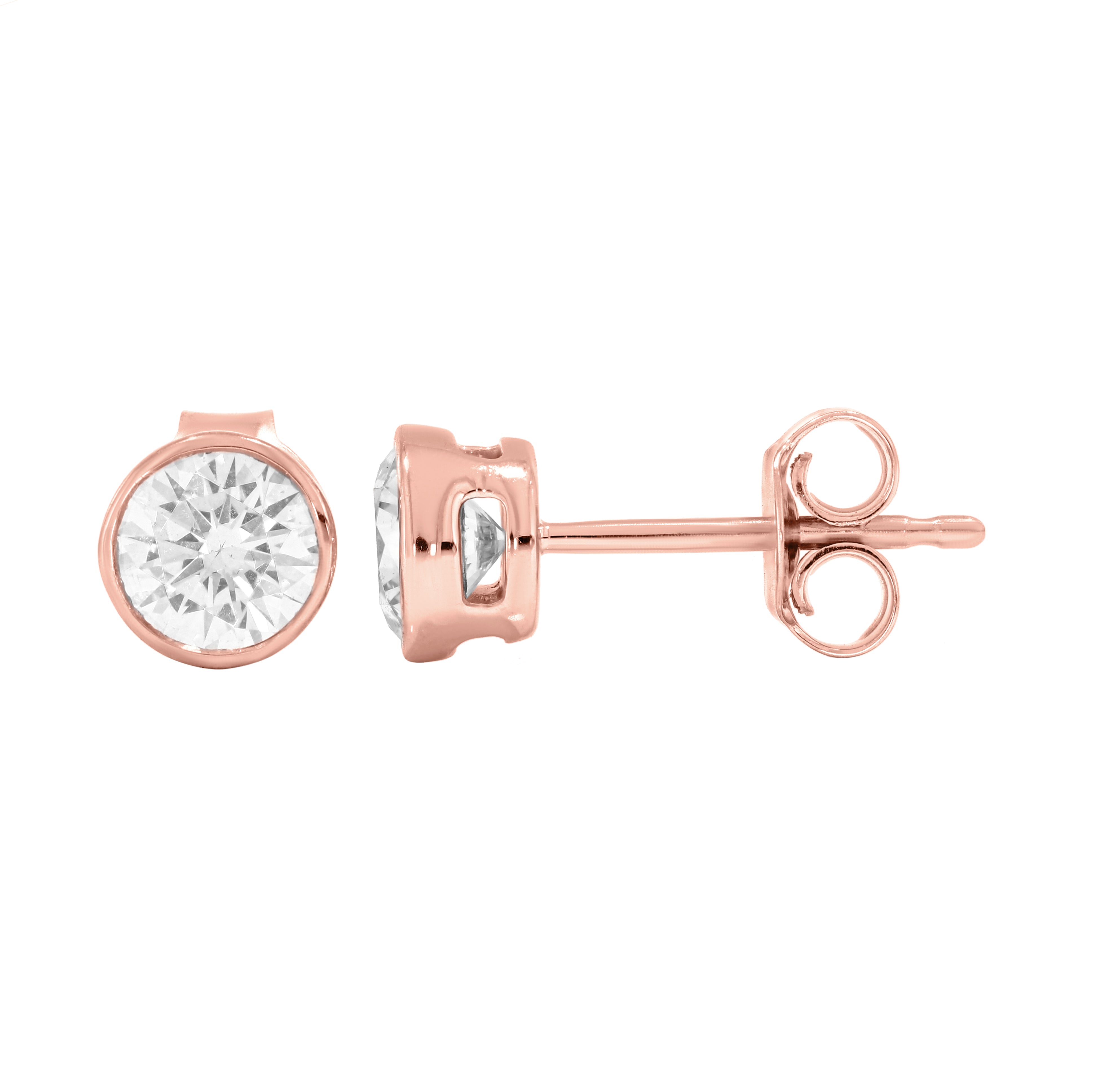 Keeva Jewels Round Diamond Pointer Stud Earrings- KJE5989