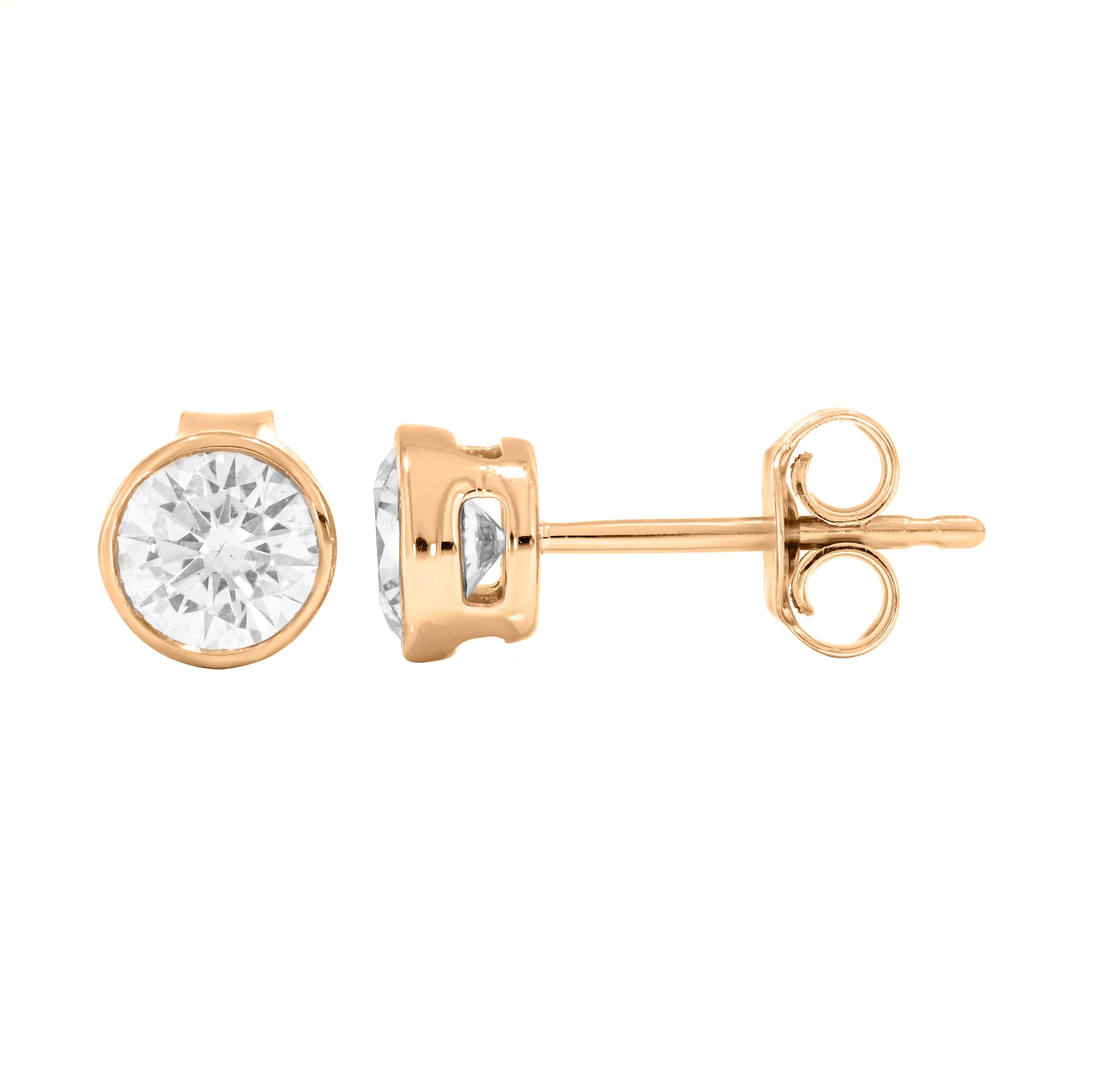 Keeva Jewels Round Diamond Pointer Stud Earrings- KJE5989