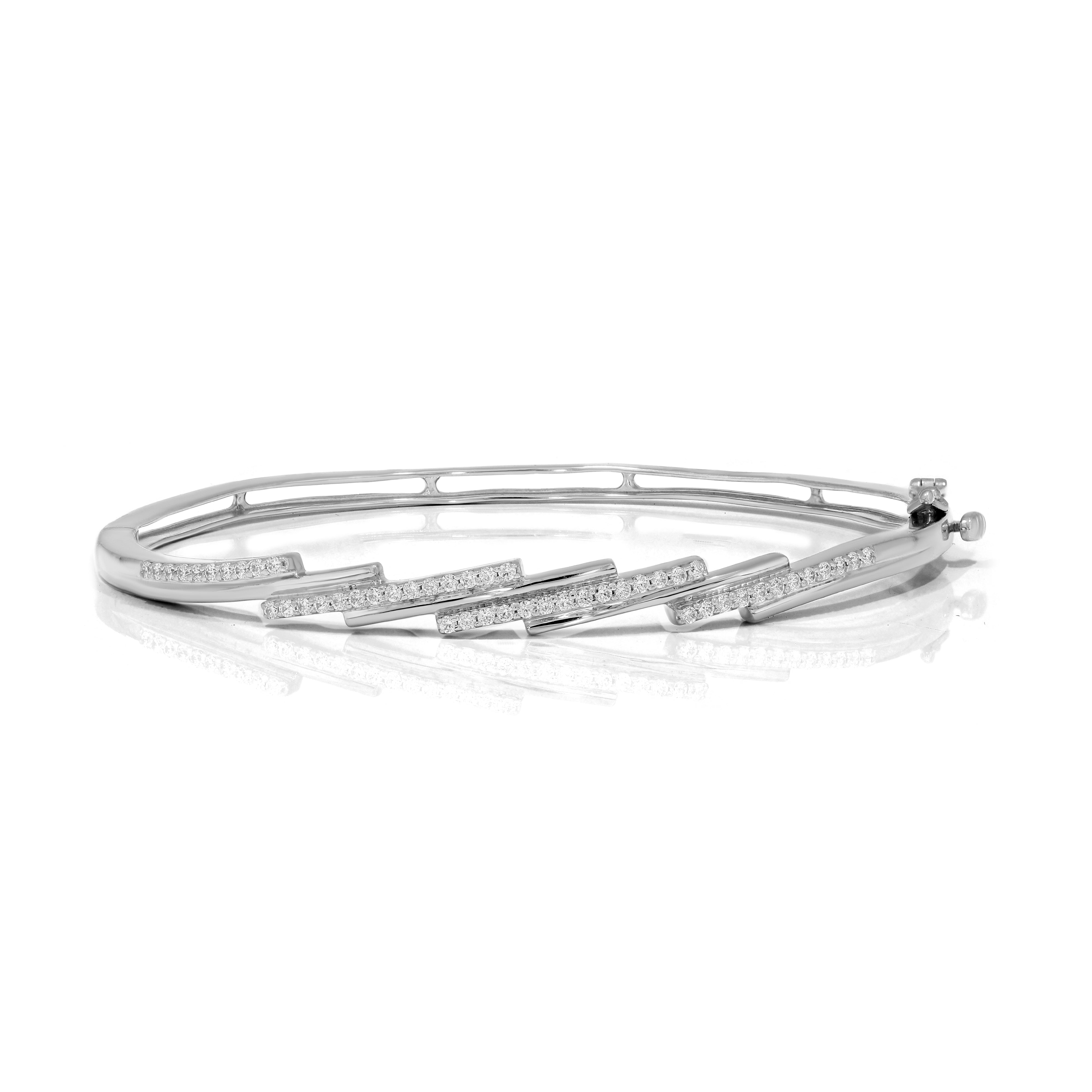 Keeva Jewels Round Diamond Designer Bangle - KJG2274