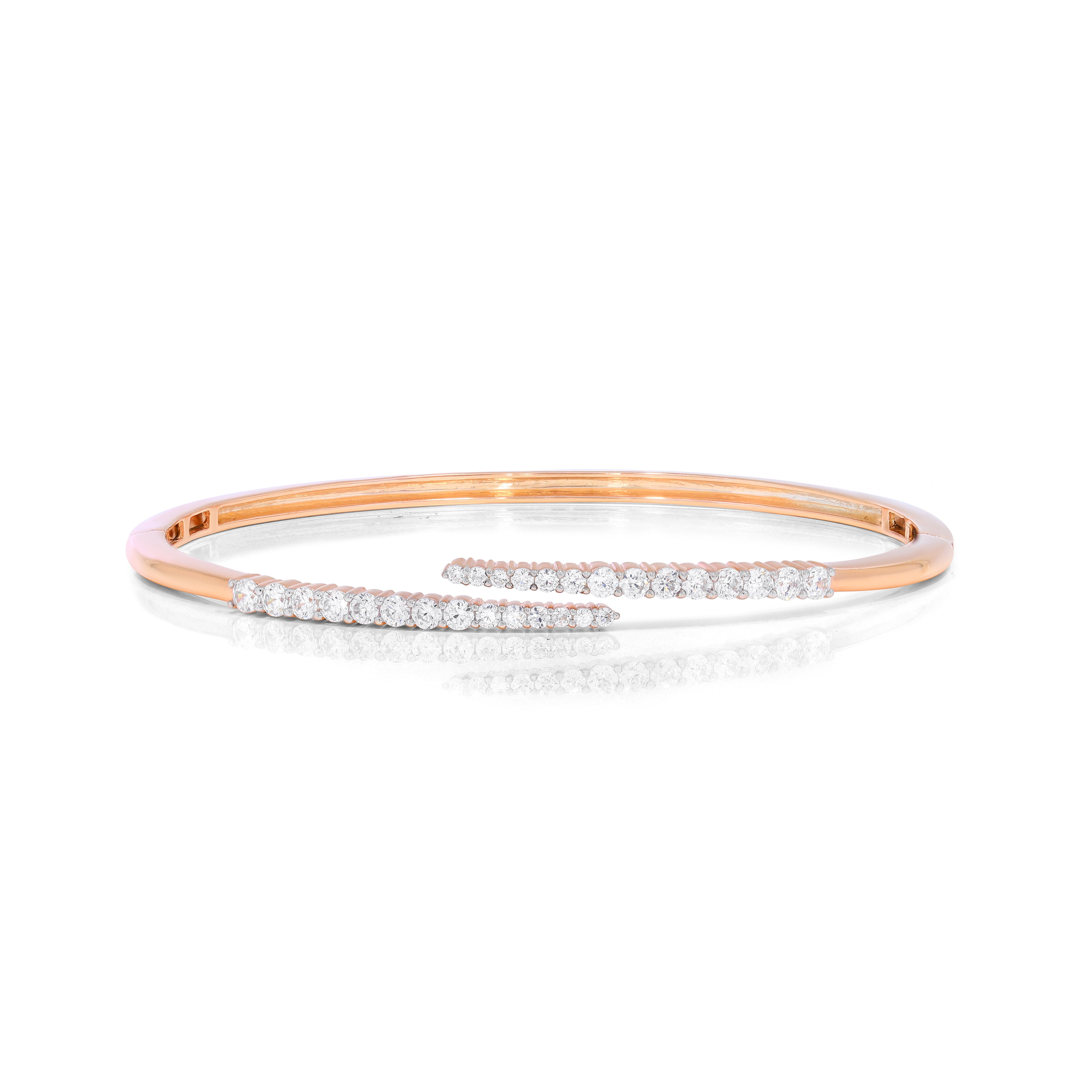 Keeva Jewels Round Diamond Laxurious Adjustable Bangle - KJG3799