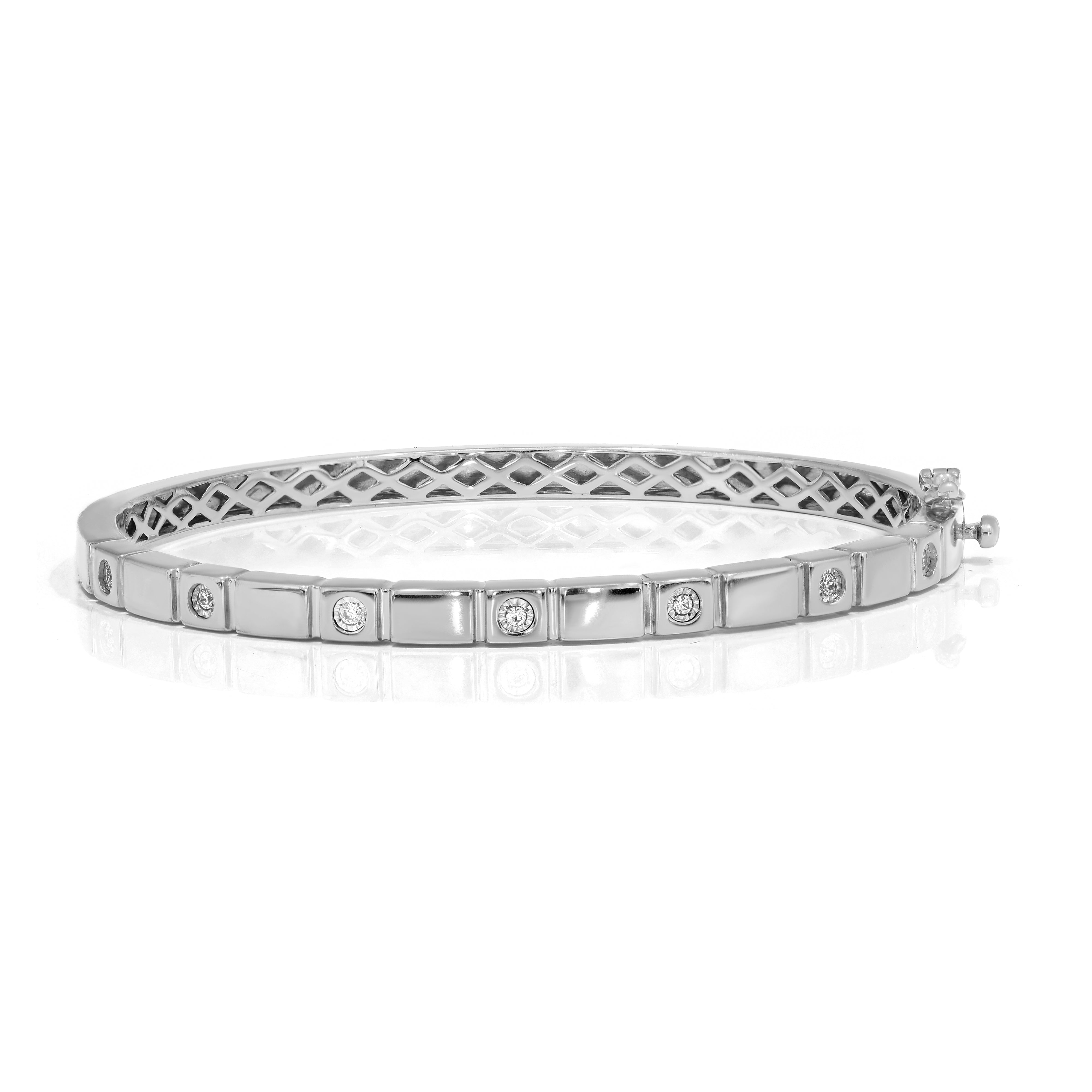 Keeva Jewels Round Diamond Classic Bangle - KJG525-S2