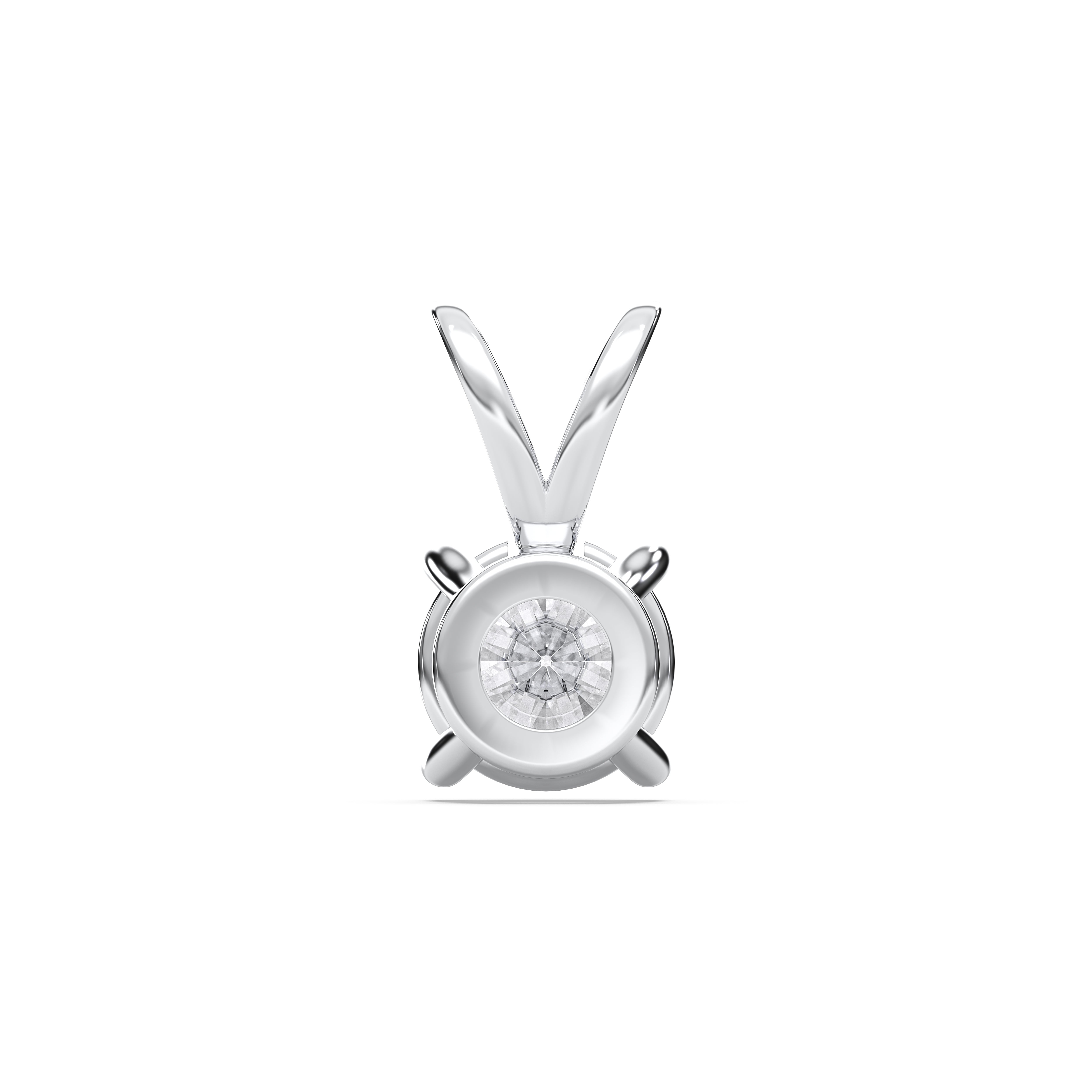 0.50Ct & 1.00Ct Round Lab Grown Diamond Elegant Solitaire Pendant Made in Solid Gold