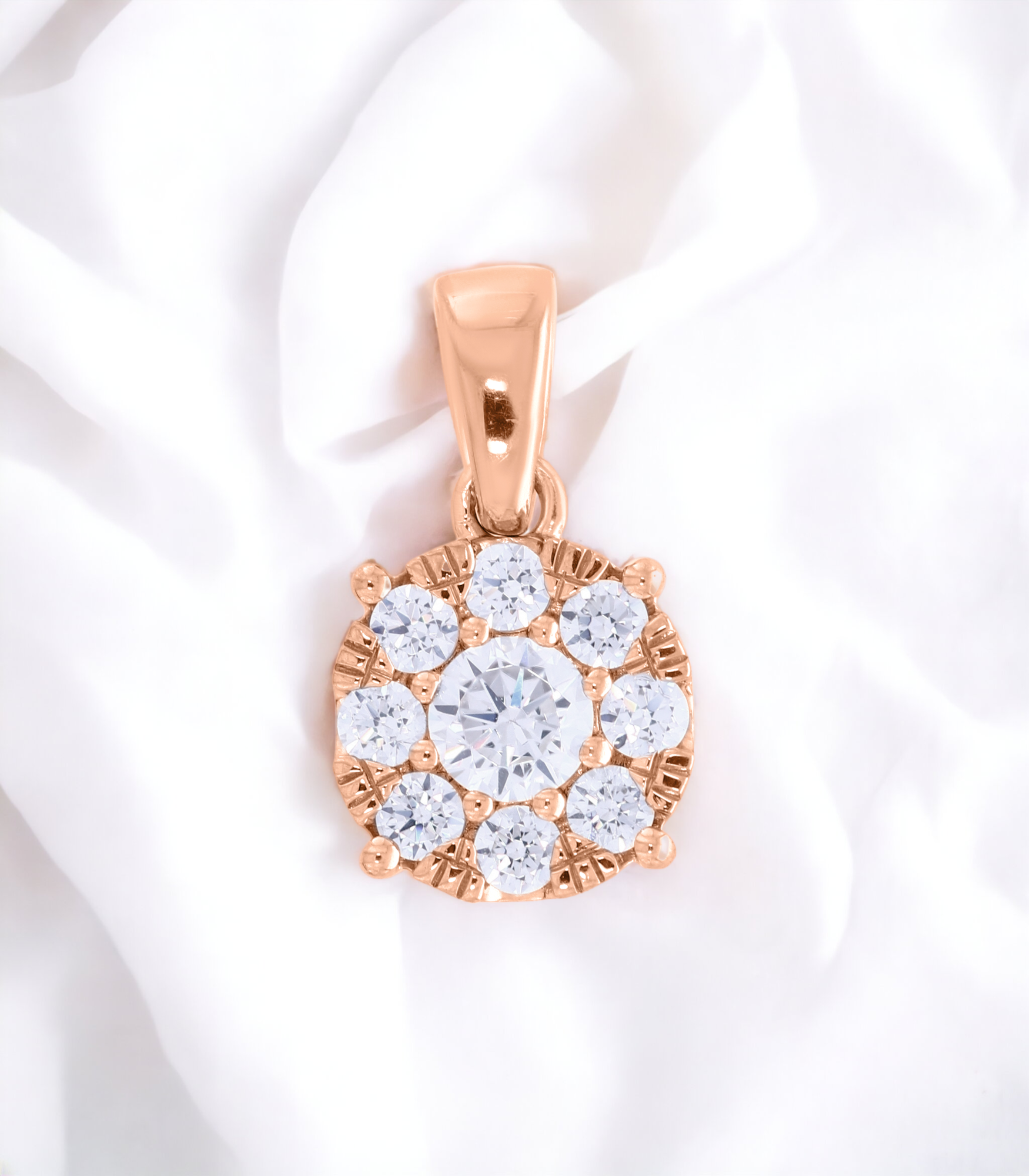 Keeva Jewels Round Diamond Exclusive Pendant -KJP4493