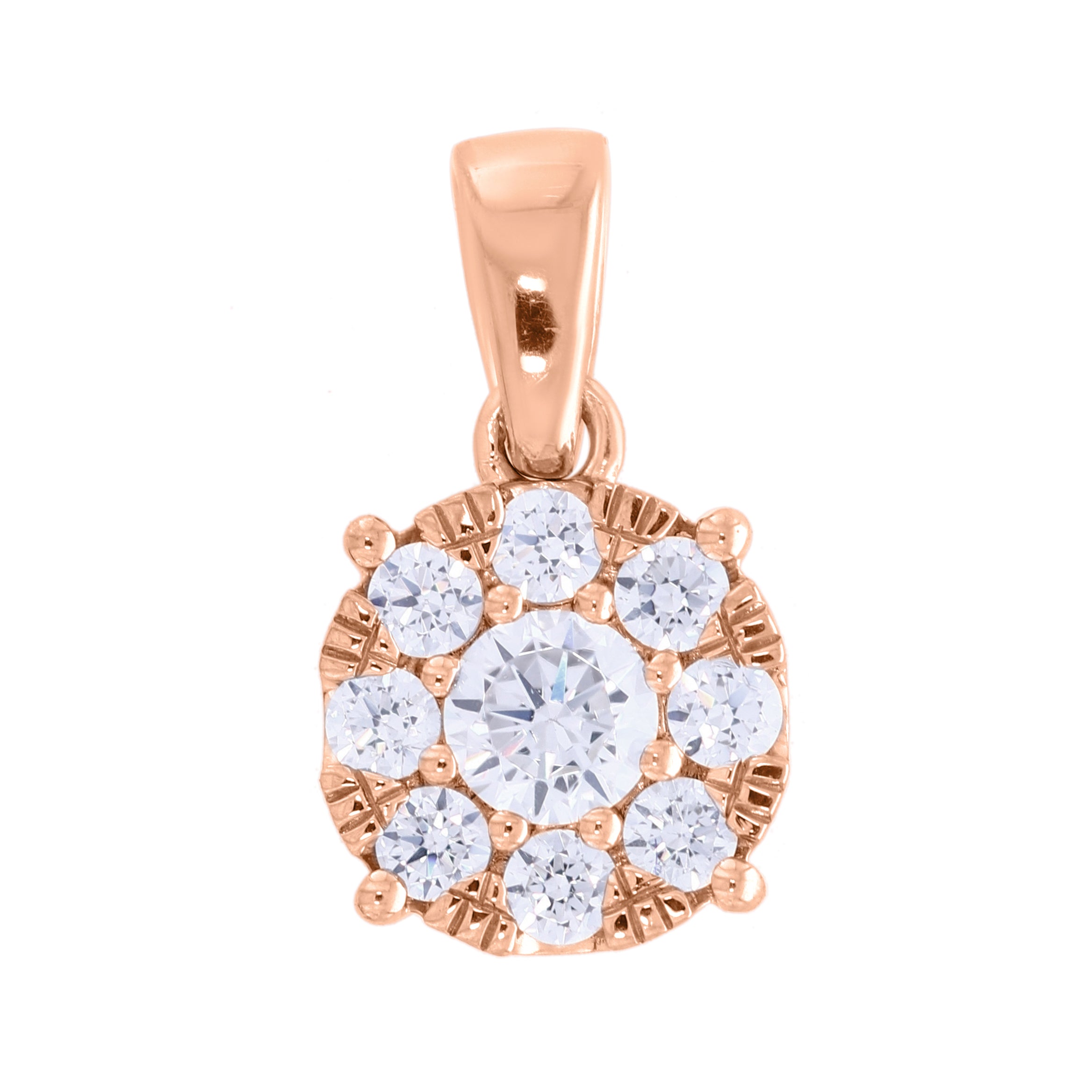 Keeva Jewels Round Diamond Exclusive Pendant -KJP4493