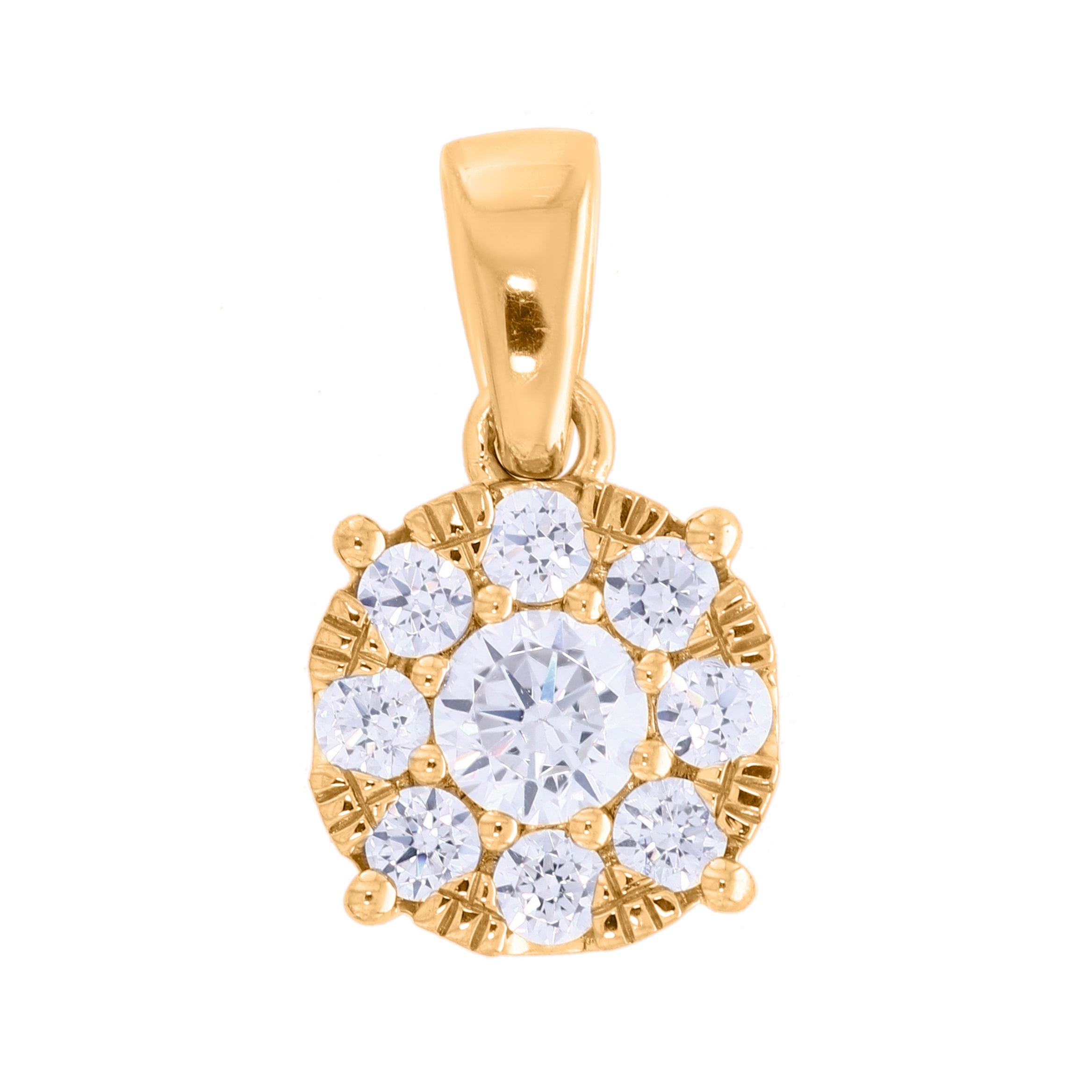 Keeva Jewels Round Diamond Exclusive Pendant -KJP4493