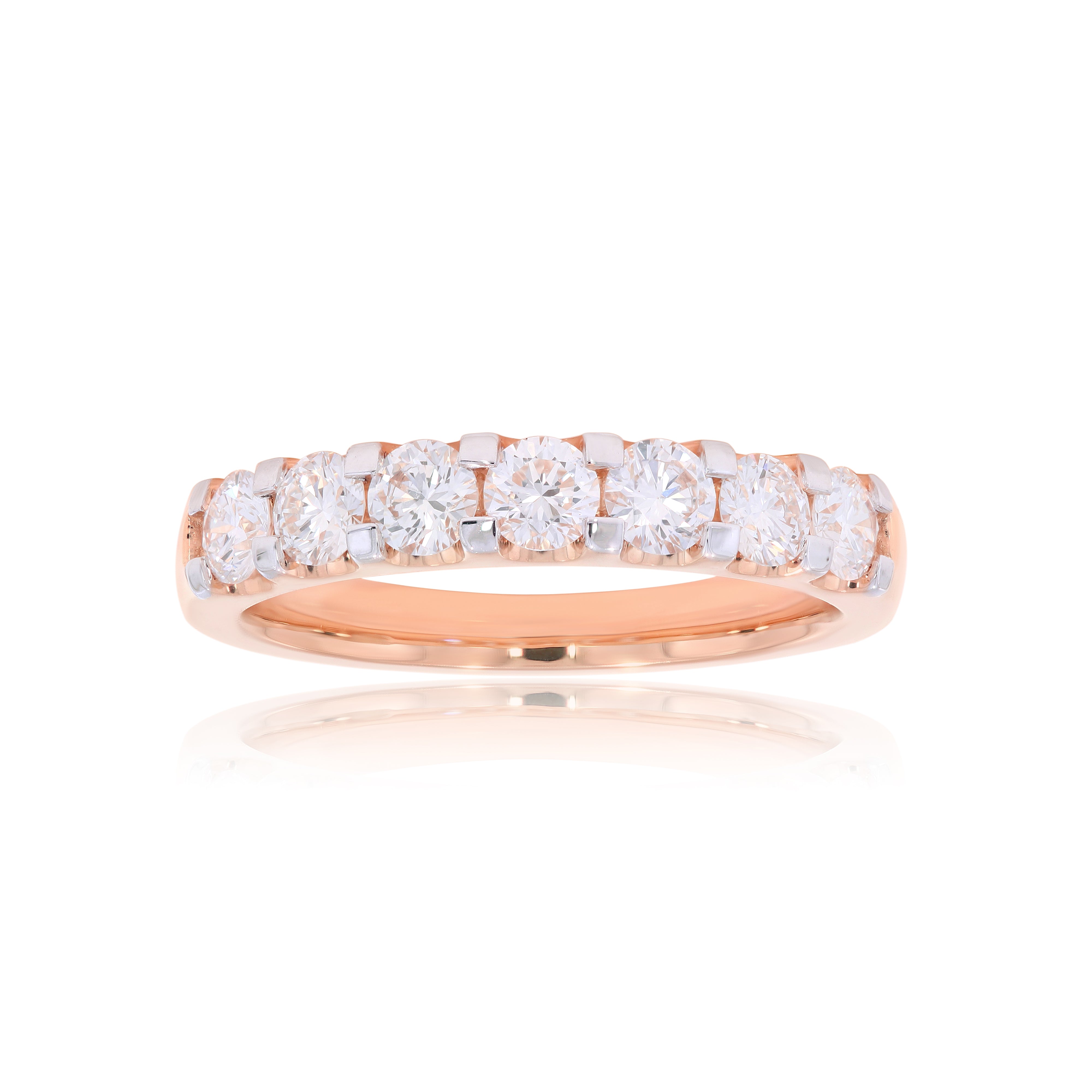 Keeva Jewels Round Diamond Micro Pave Wedding Band- KJR008