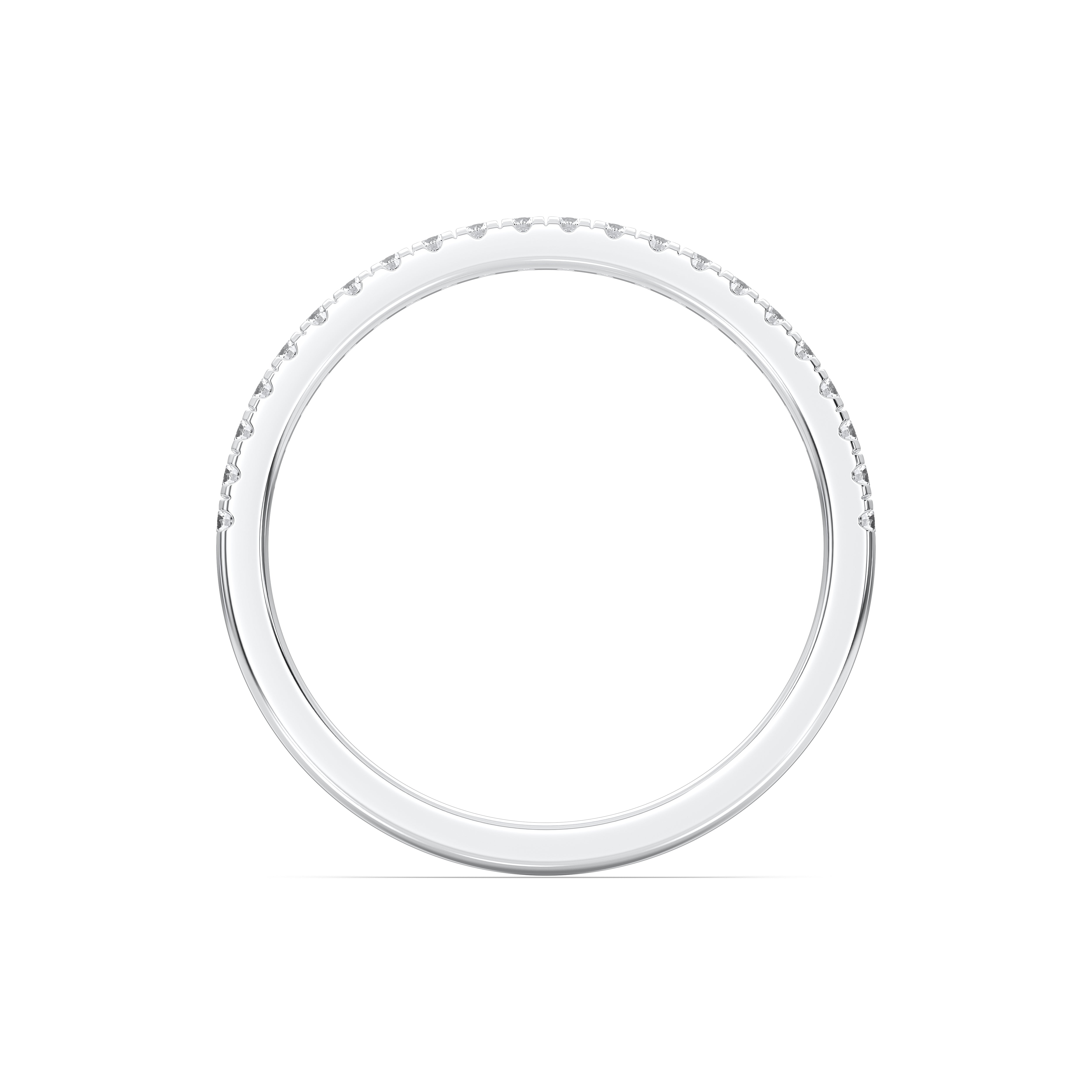 0.20 Carat Round Cut Lab Grown Diamond Eternity Wedding Ring in Solid Gold