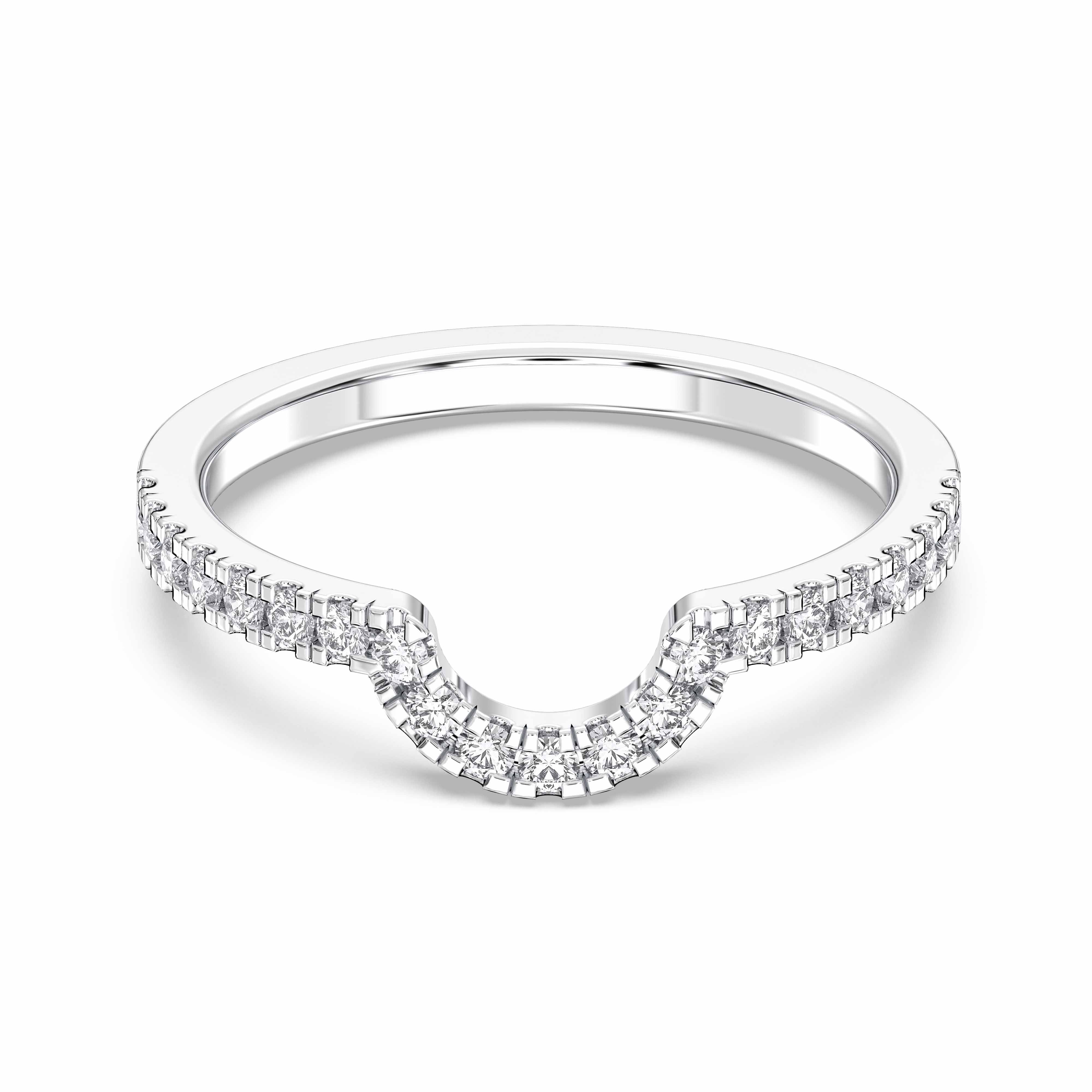 0.36 Carat Round Cut Lab Grown Diamond Micro Prong Set Eternity Wedding Ring in Solid Gold