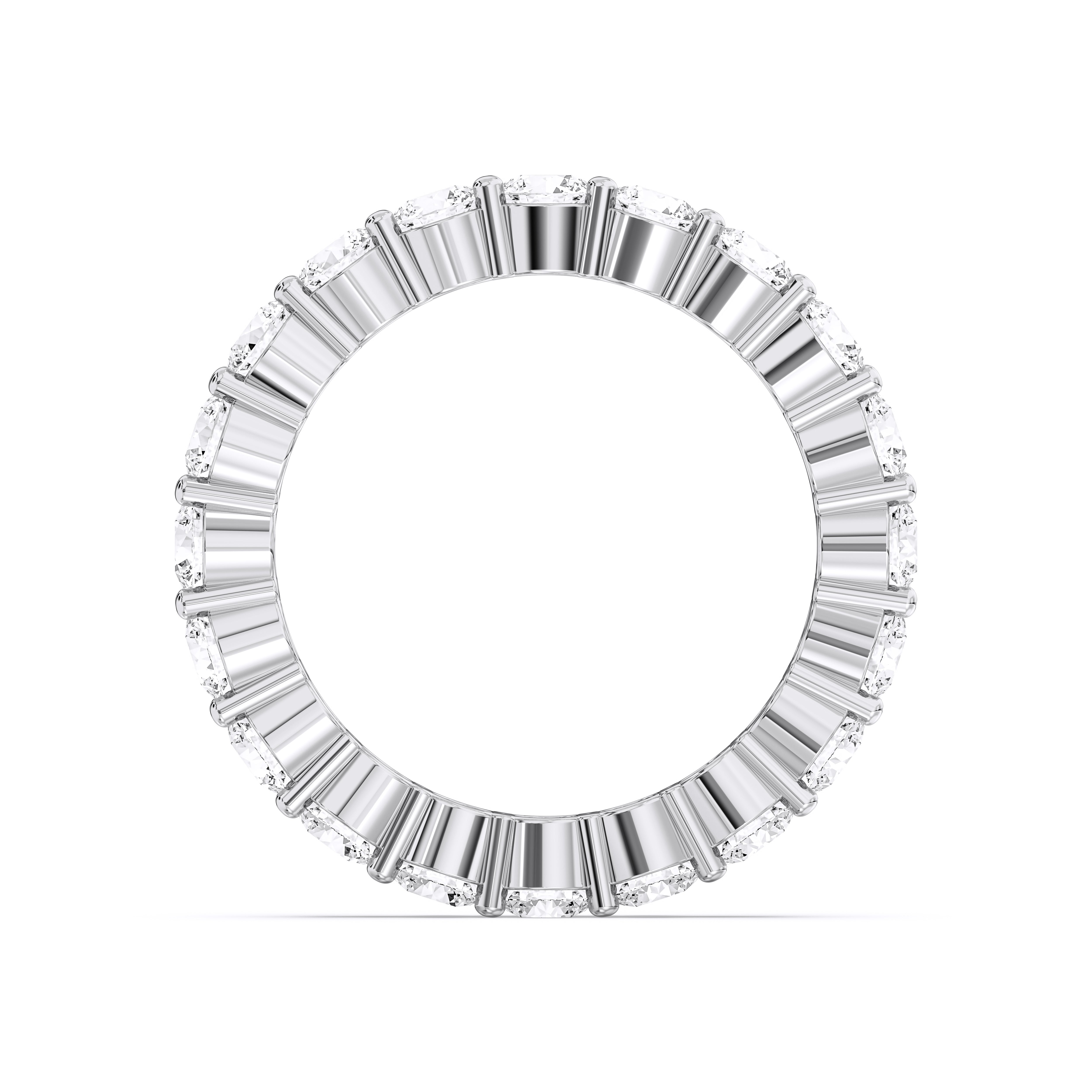3.00 Carat Round Cut Lab Grown Diamond Eternity Wedding Ring in Solid Gold