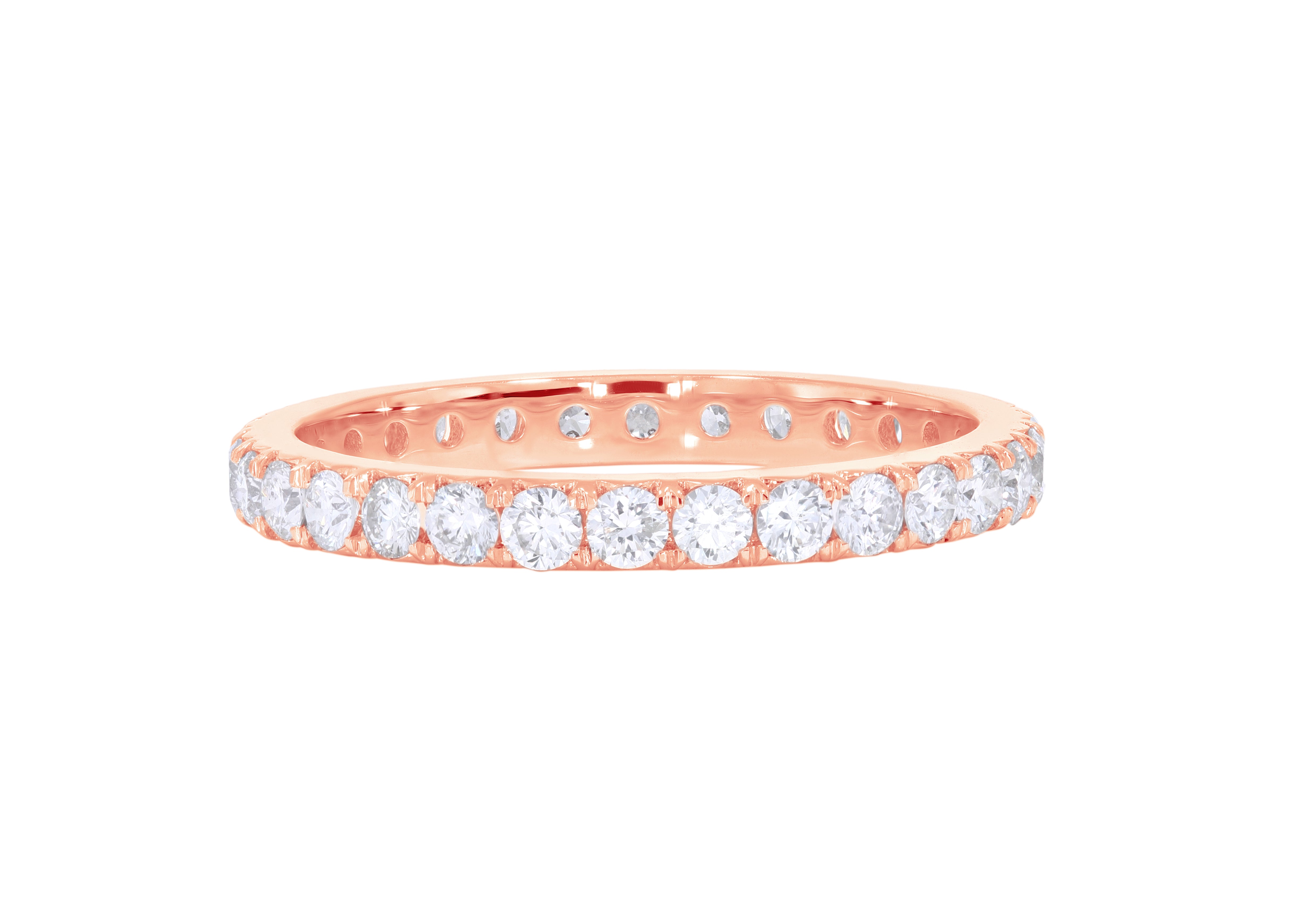 Keeva Jewels Round Diamond Eternity Wedding Band - KJR1709