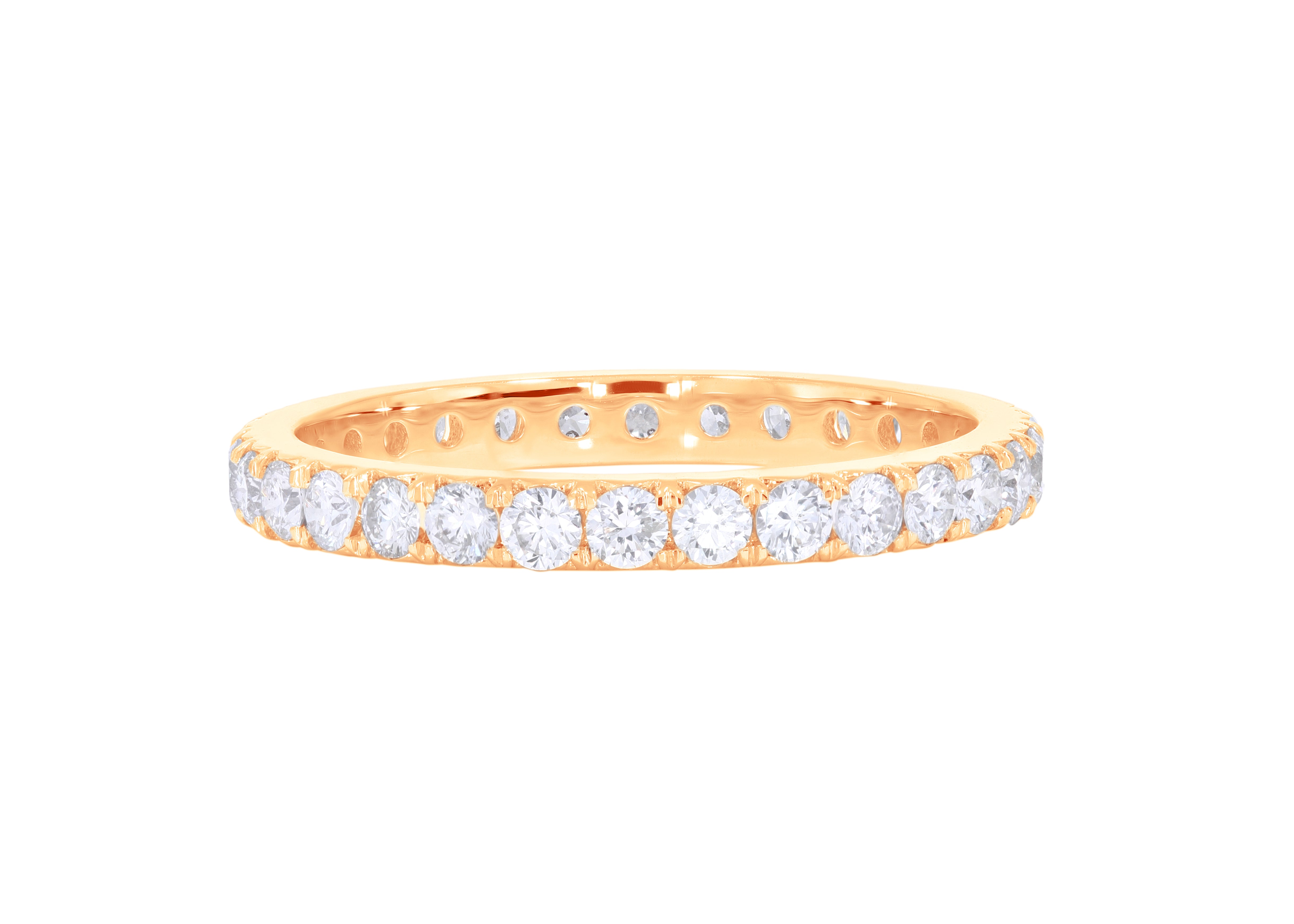 Keeva Jewels Round Diamond Eternity Wedding Band - KJR1709