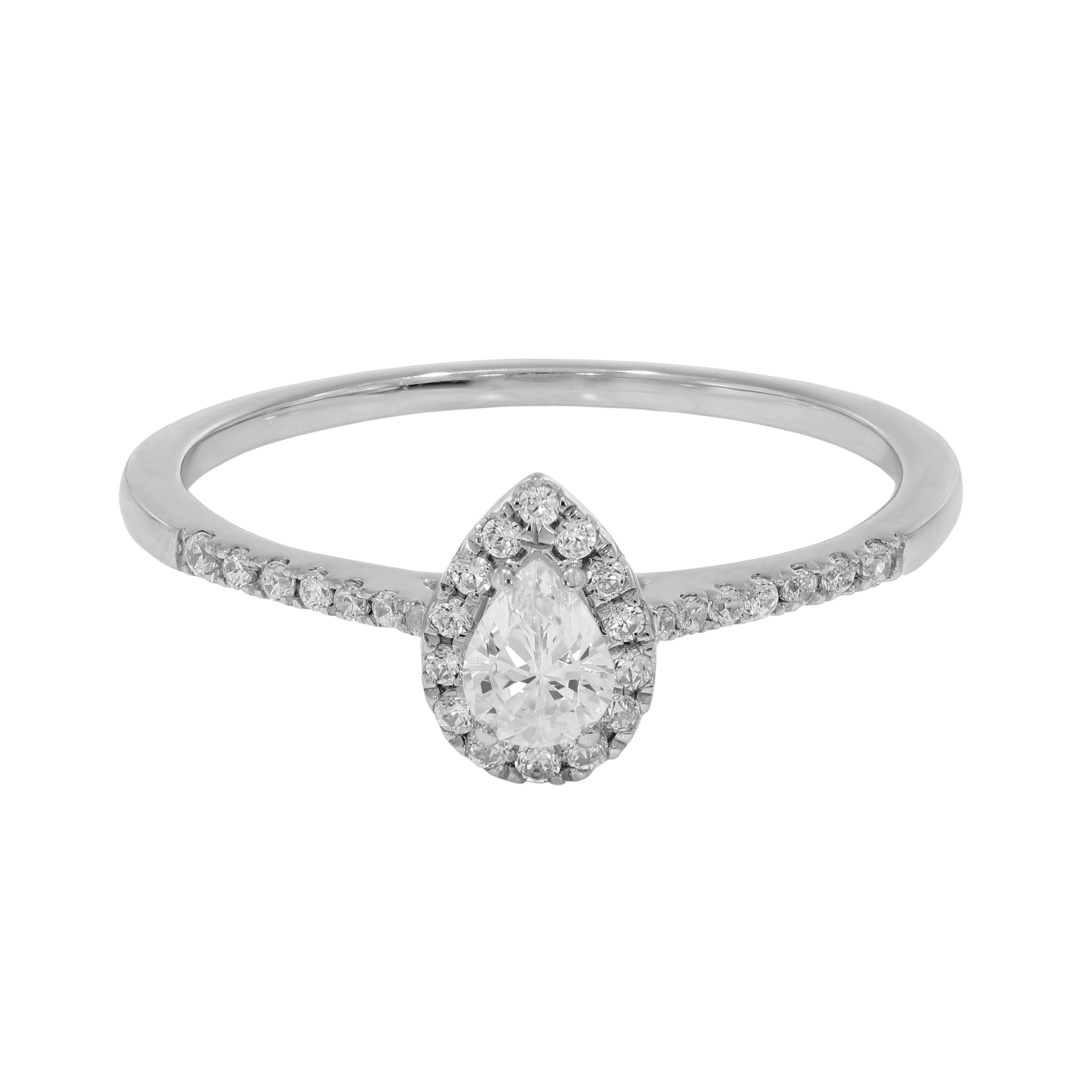 Keeva Jewels Round And Pear Diamond Wedding Band - KJR4092