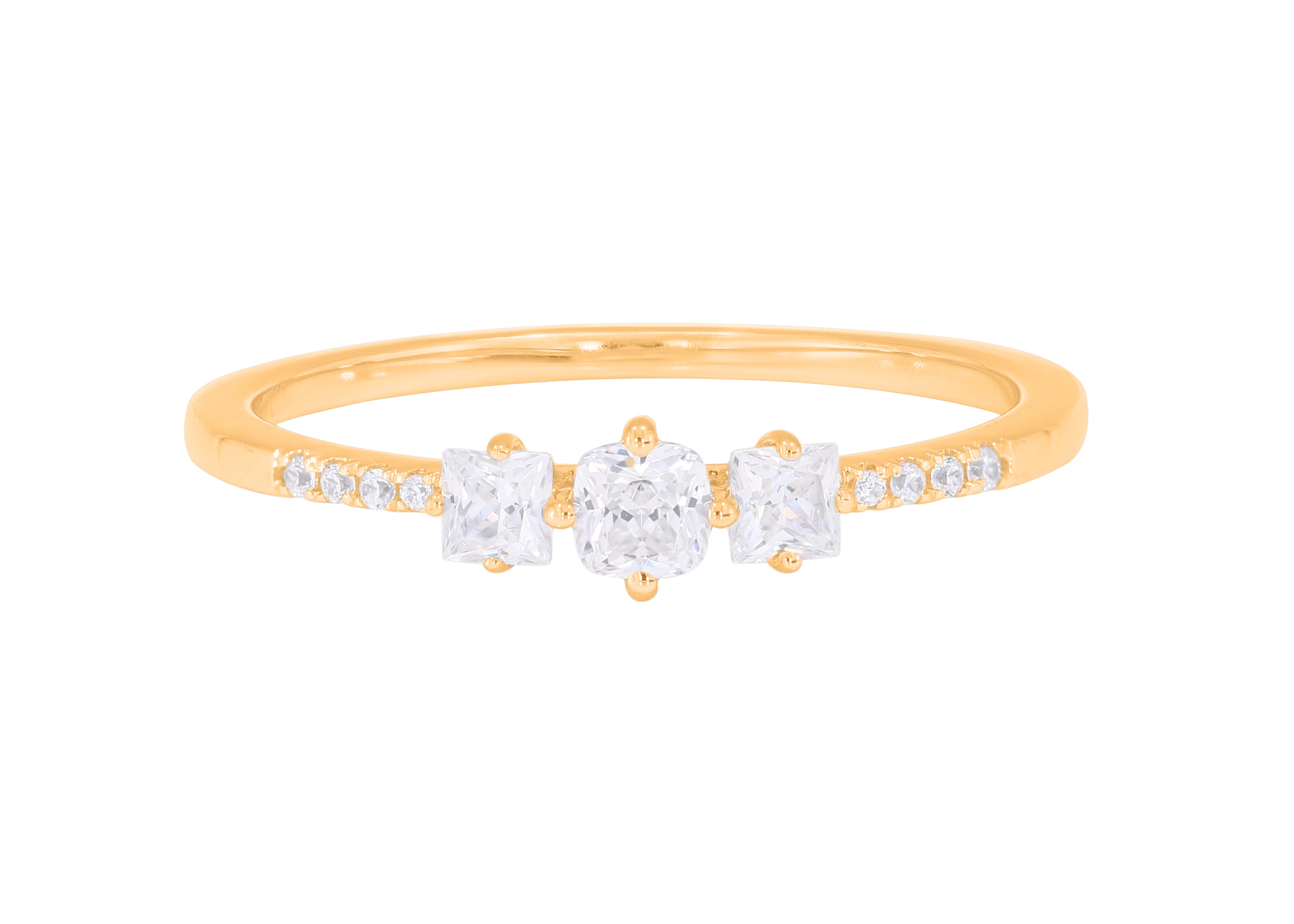 Keeva Jewels Round Princess And Cushion Diamond Wedding Band- KJR4405