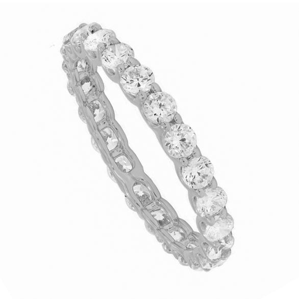 Keeva Jewels Round Diamond Unique Eternity Wedding Band- KJR4583