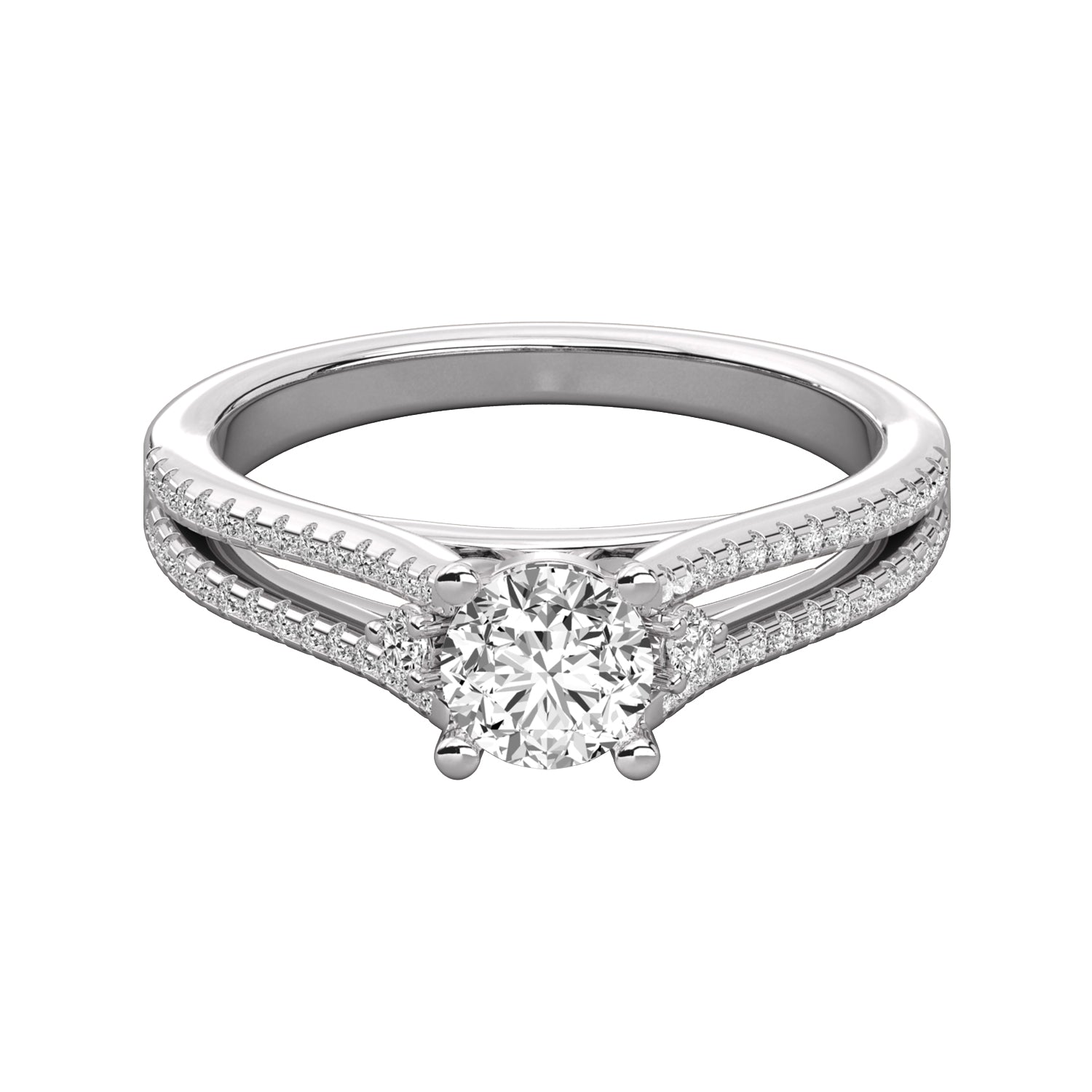 Keeva Jewels Pointer Round Cut Diamond Engagement Ring - KJR5013