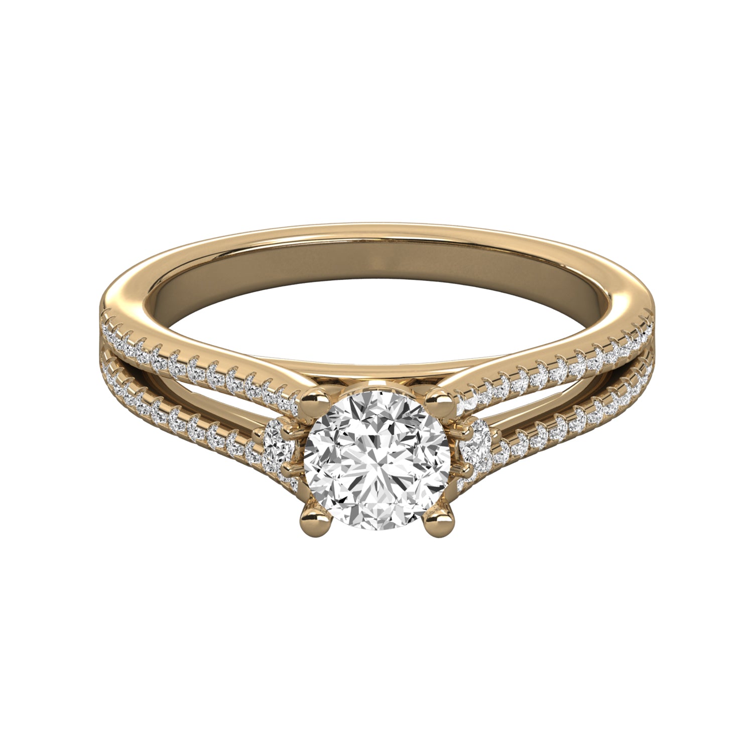 Keeva Jewels Pointer Round Cut Diamond Engagement Ring - KJR5013