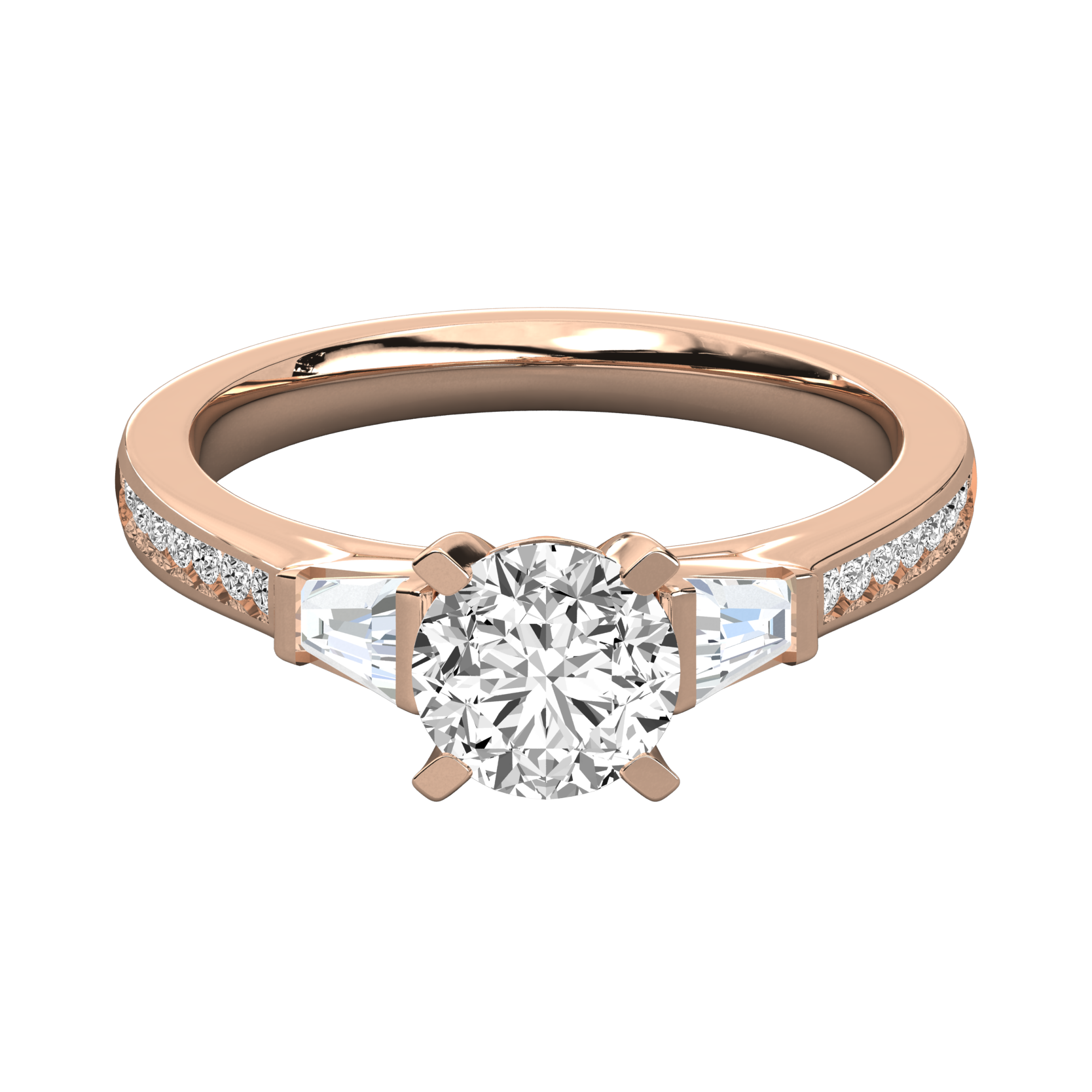 Keeva Jewels Round Diamond And Bugget Engagement Ring - KJR5037