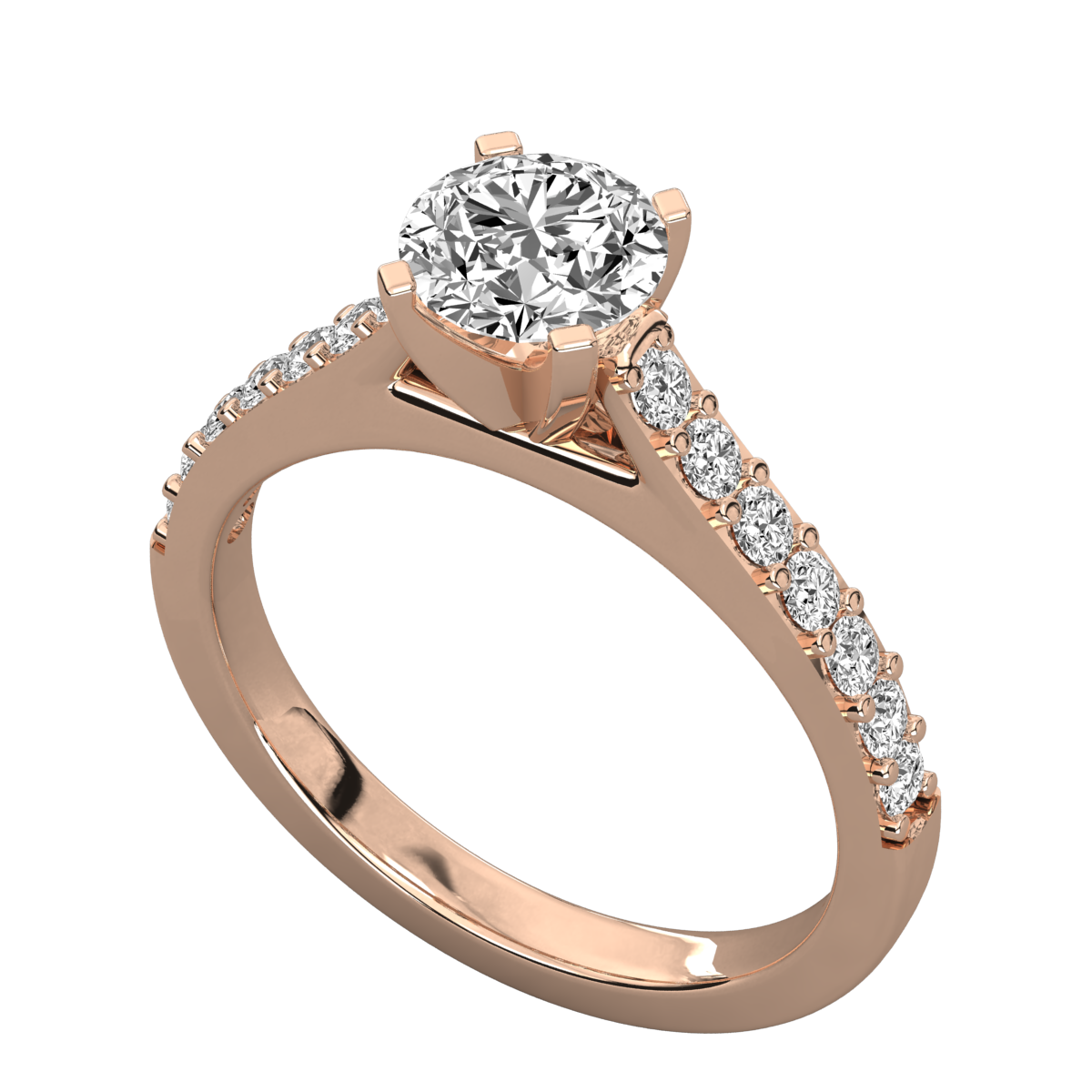 Keeva Jewels Round Diamond Prong Set Solitaire Ring - KJR5067