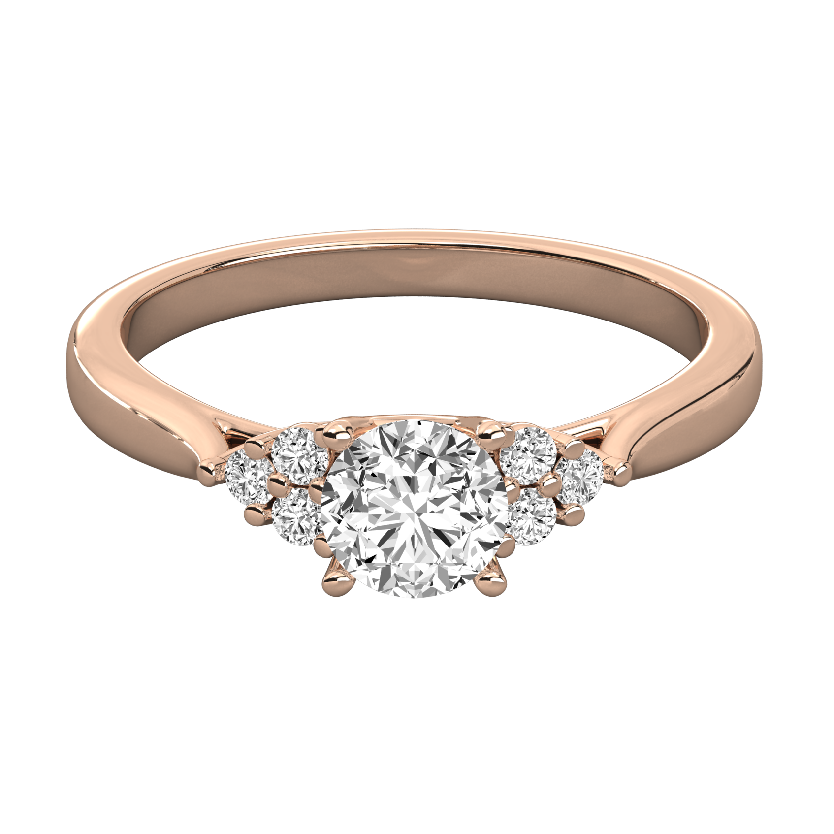 Keeva Jewels Round Cut Diamond Solitaire Wedding Band - KJR5071