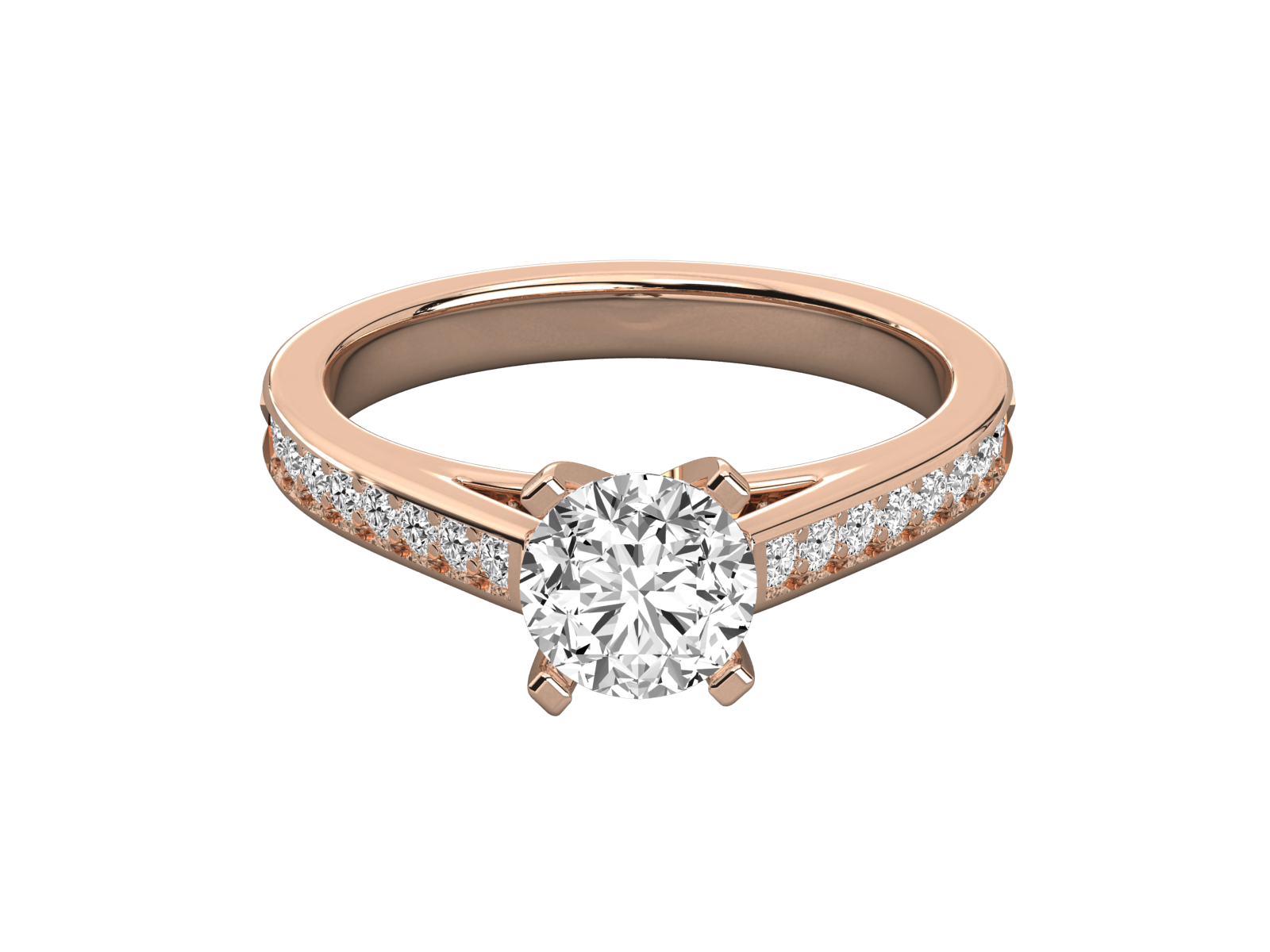 Keeva Jewels Round Diamond Solitaire Ring - KJR5156