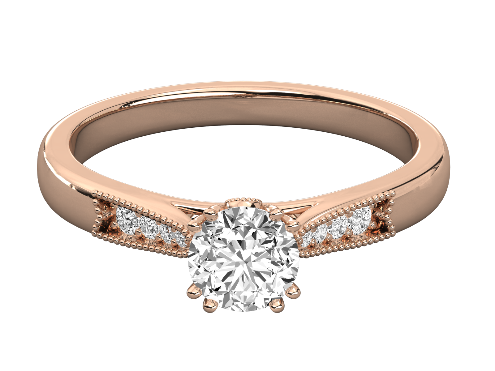 Keeva Jewels Round Diamond Designer Solitaire Ring - KJR5164