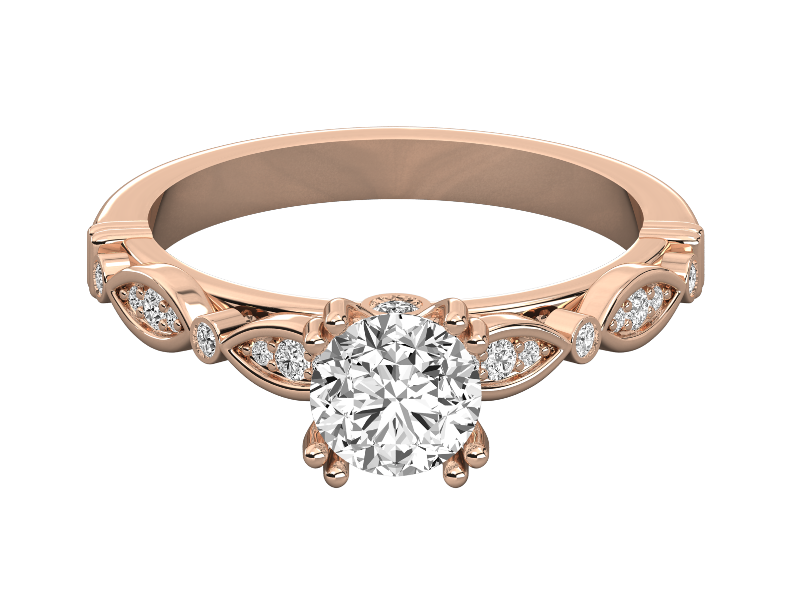 Keeva Jewels Round Diamond Megan Round Solitaire Ring - KJR5189