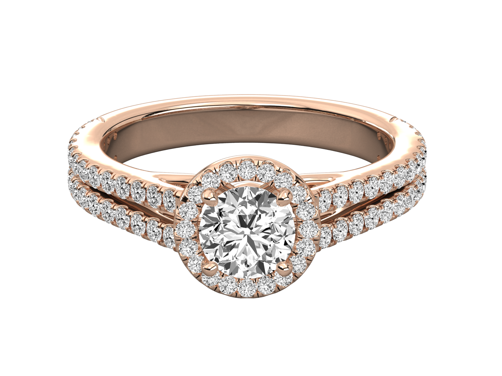 Keeva Jewels Round Diamond Halo Engagement Ring - KJR5201