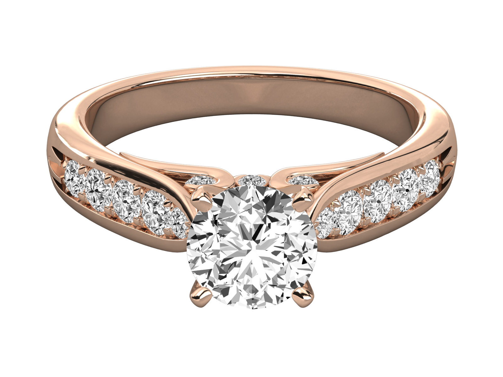 Keeva Jewels Round Diamond Solitaire Wedding Ring - KJR5229