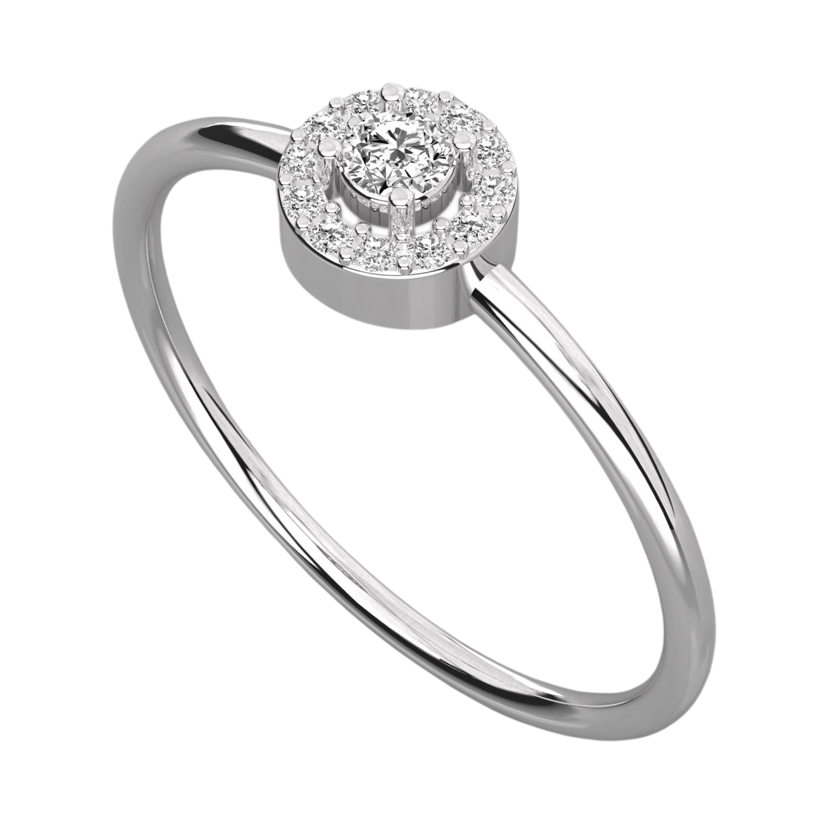 Keeva Jewels Round Cut Diamond Halo Engagement Ring - KJR5236