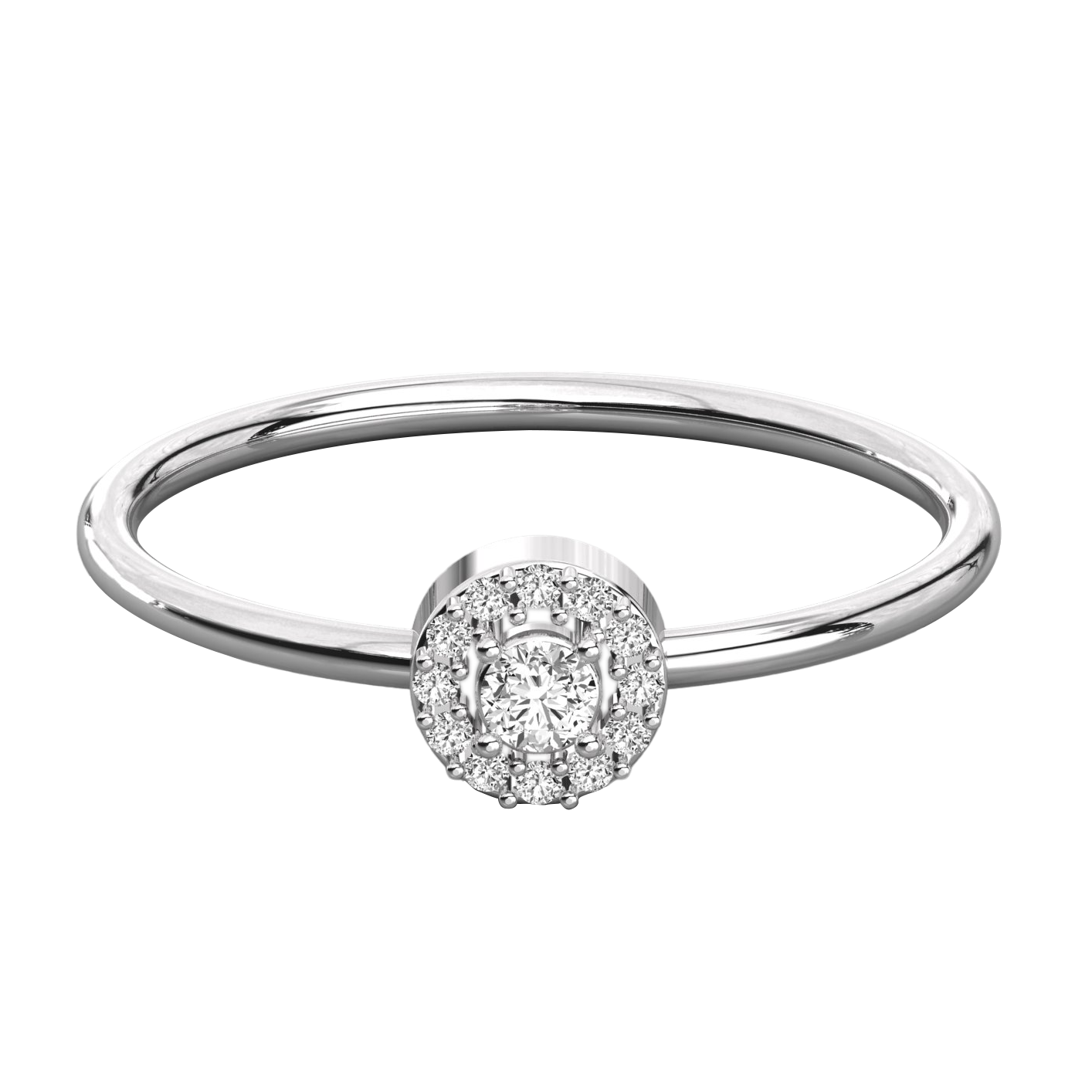 Keeva Jewels Round Cut Diamond Halo Engagement Ring - KJR5236