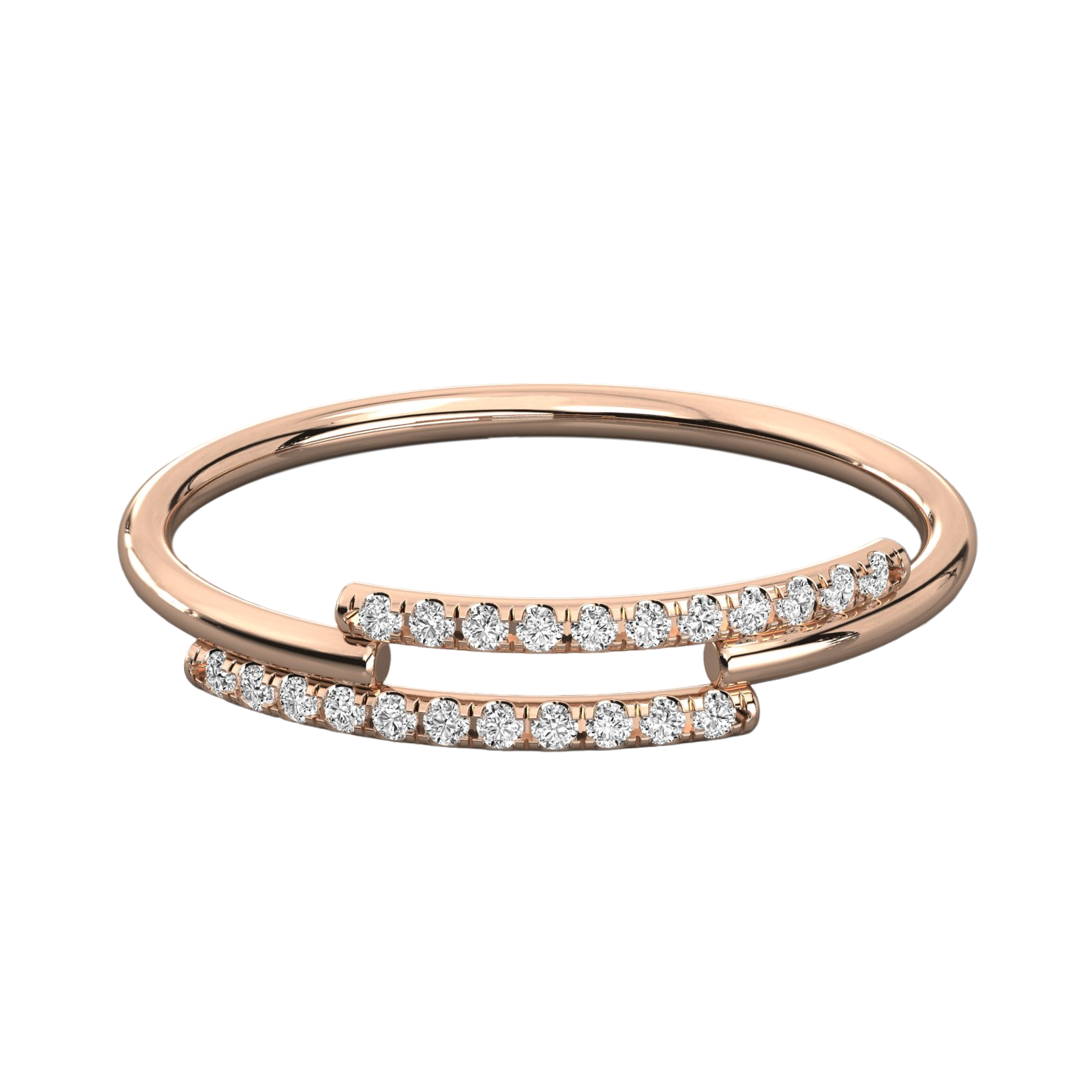 Keeva Jewels Round Diamond Simple Design Wedding Band - KJR5461