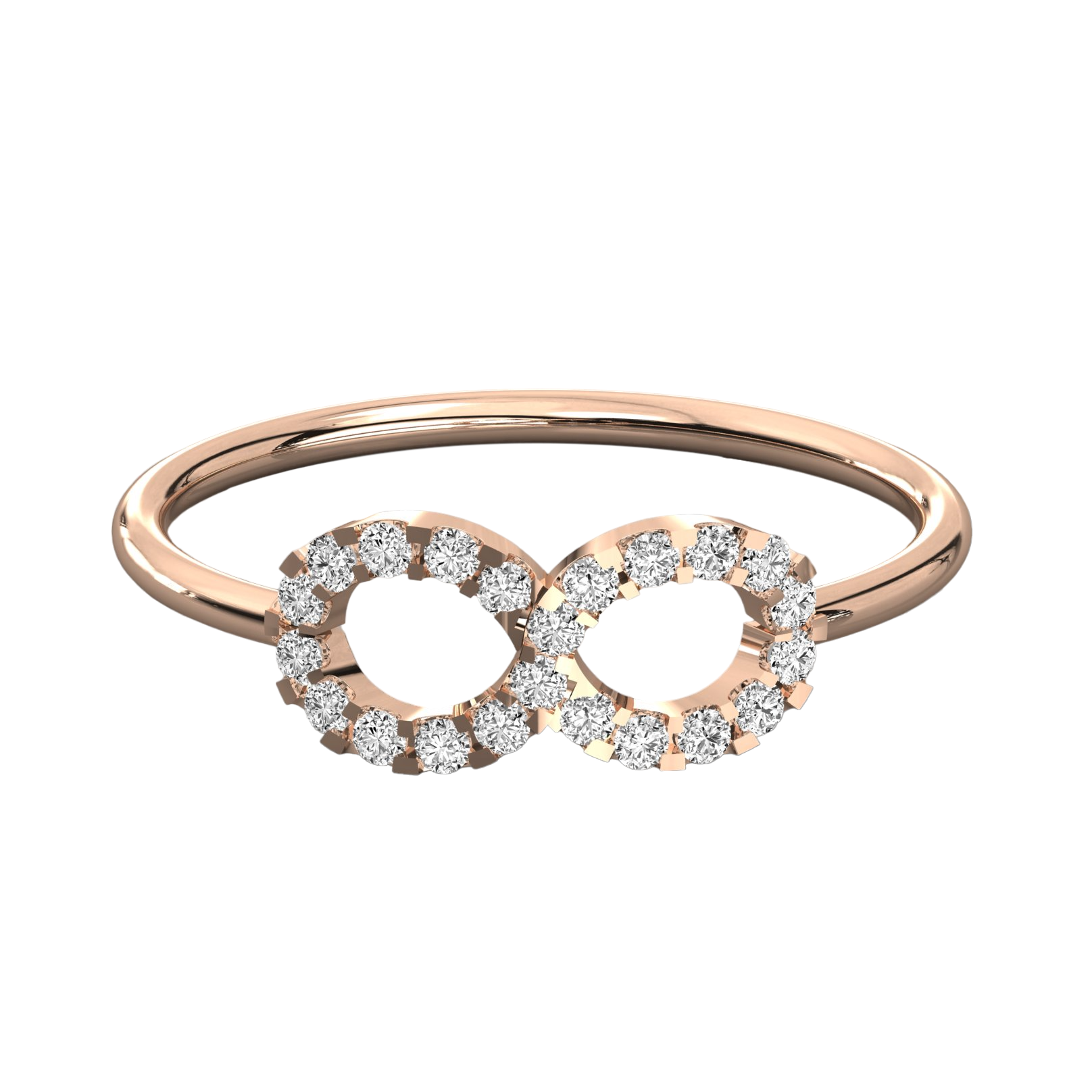 Keeva Jewels Round Diamond No Eight Design Wedding Band - KJR5526