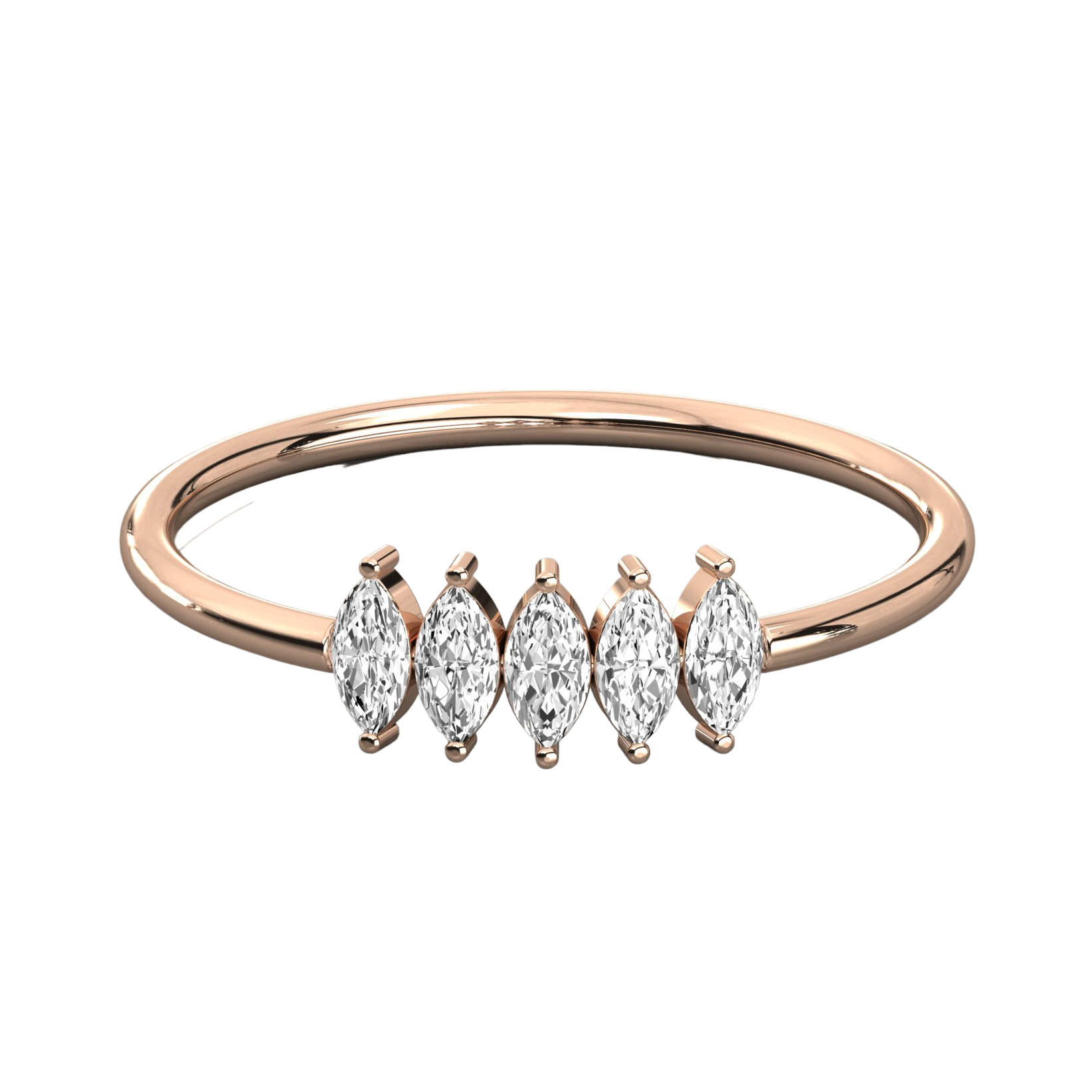 Keeva Jewels Marquise Diamond Wedding Band - KJR5536