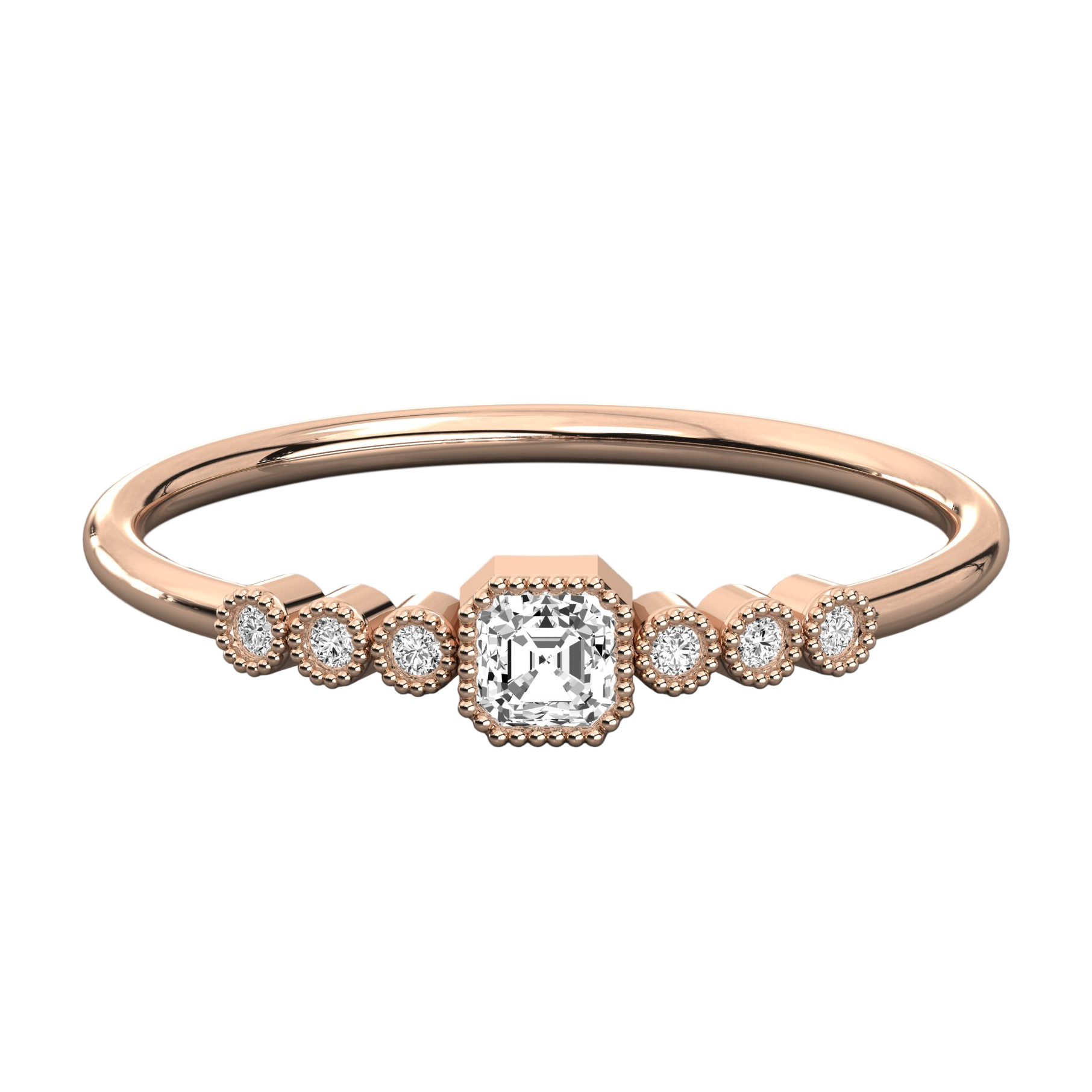 Keeva Jewels Round And Radiant Diamond Wedding Band - KJR5550