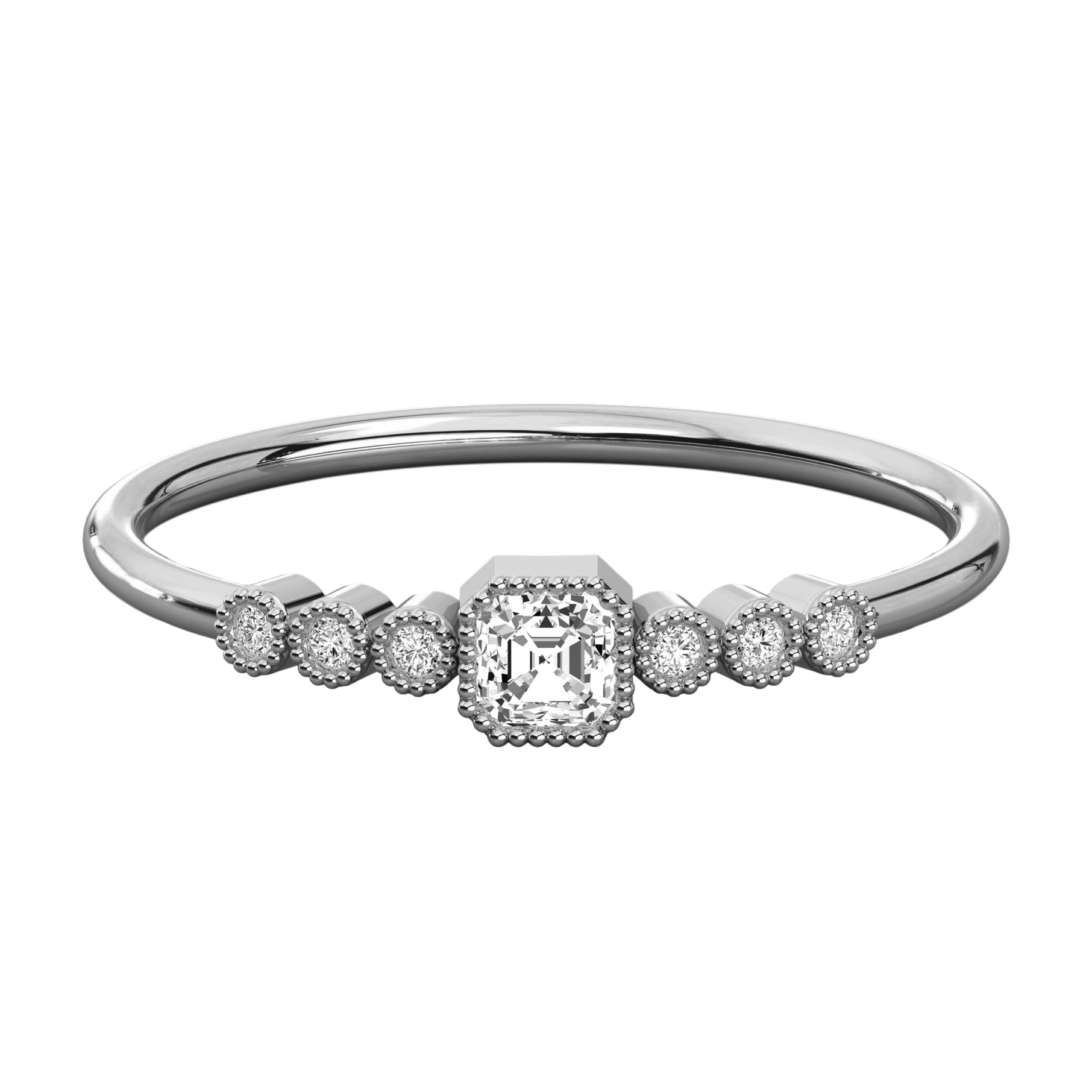 Keeva Jewels Round And Radiant Diamond Wedding Band - KJR5550