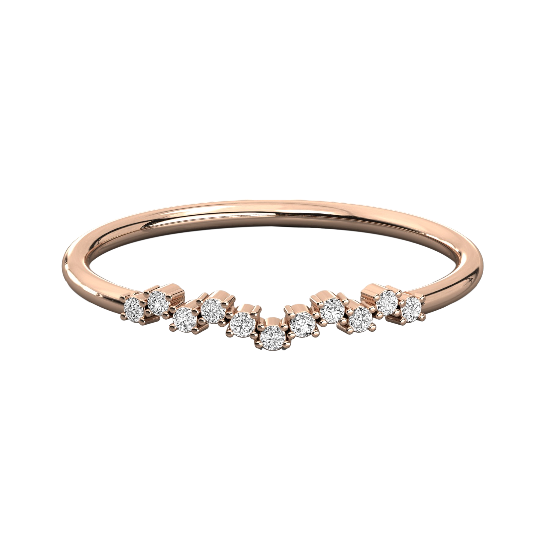 Keeva Jewels Round Diamond Simple Wedding Band - KJR5566