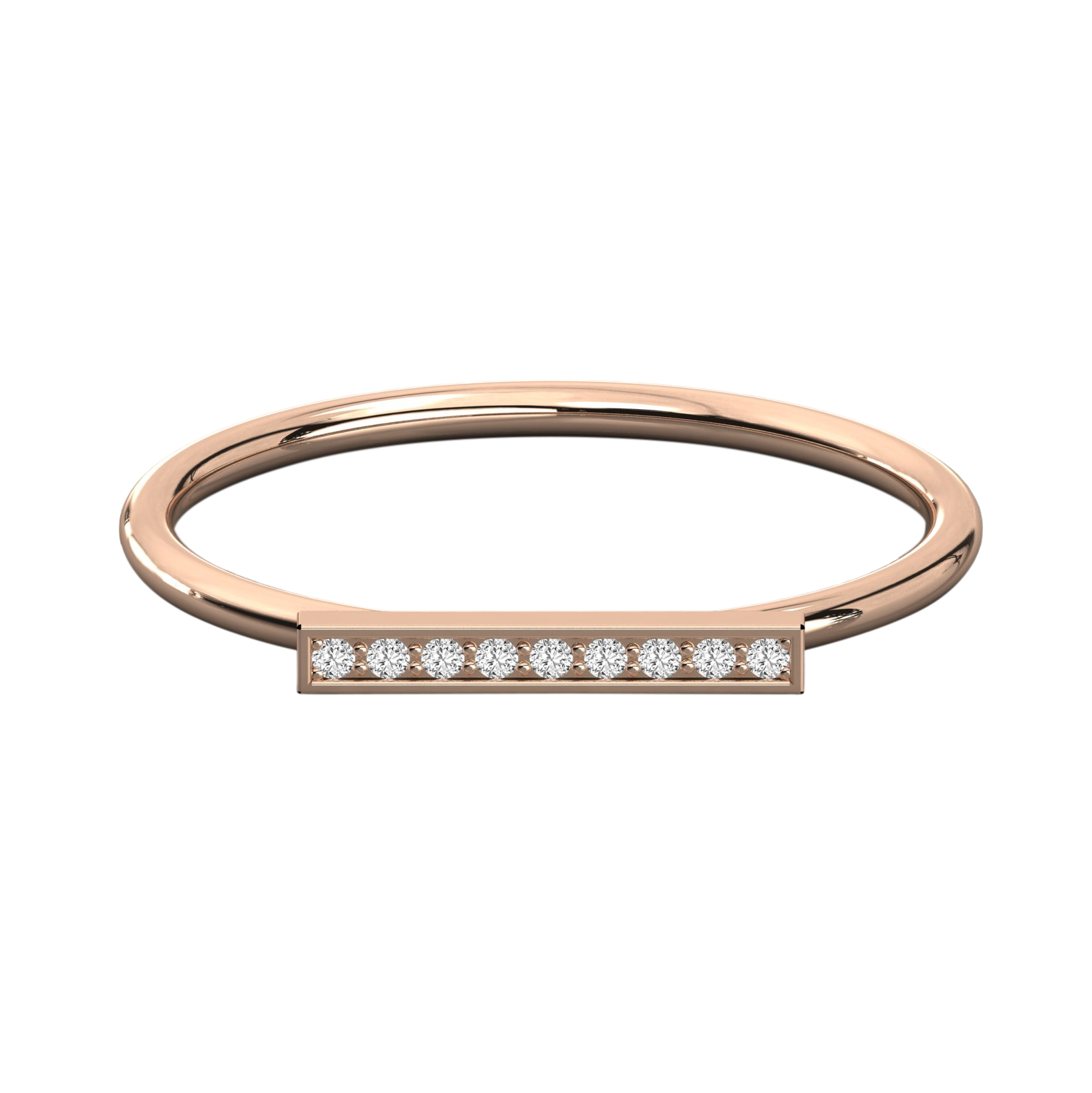 Keeva Jewels Round Diamond Simple Design Wedding Band - KJR5591