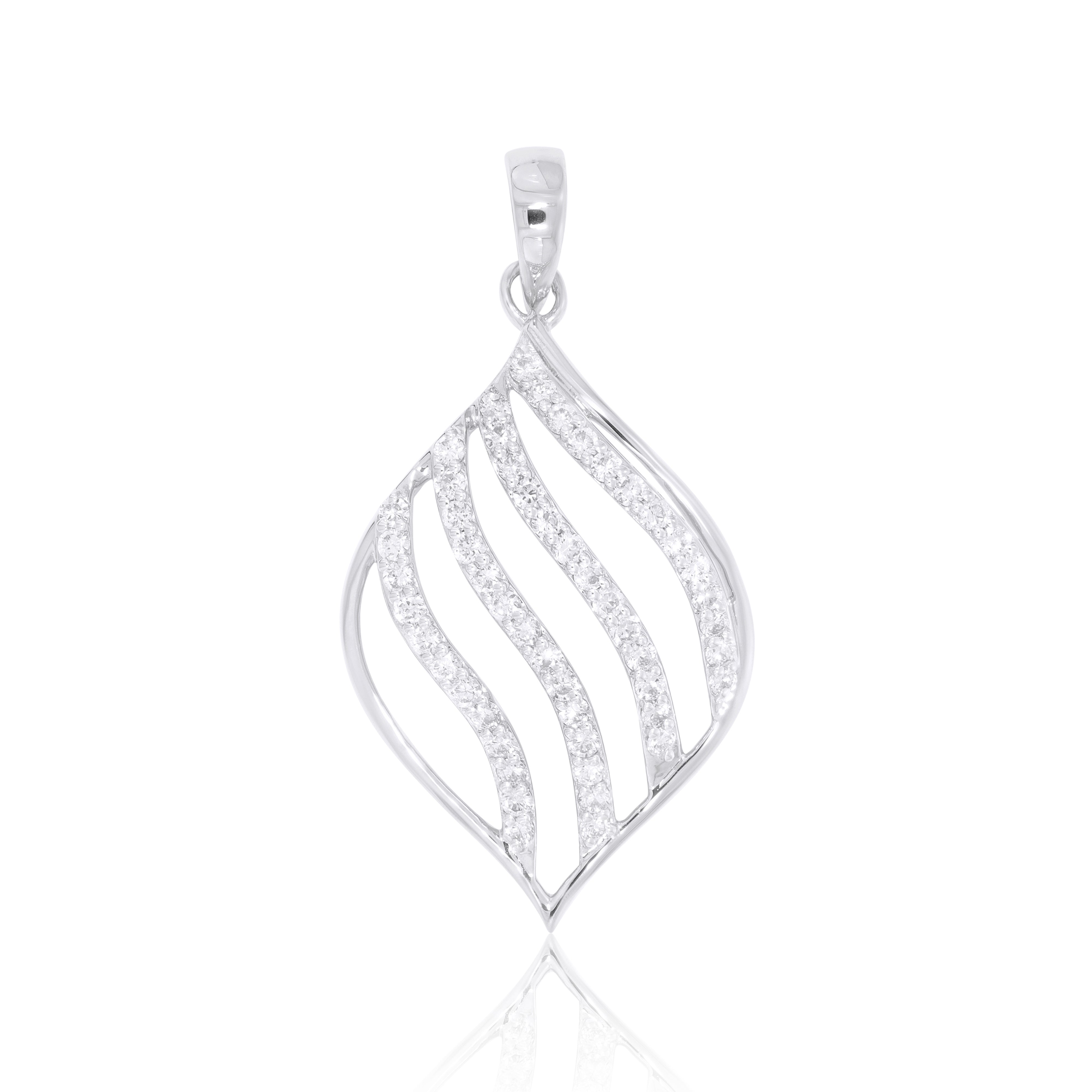 Keeva Jewels Round Diamond Glamira luxurious Pendant- KJS4110