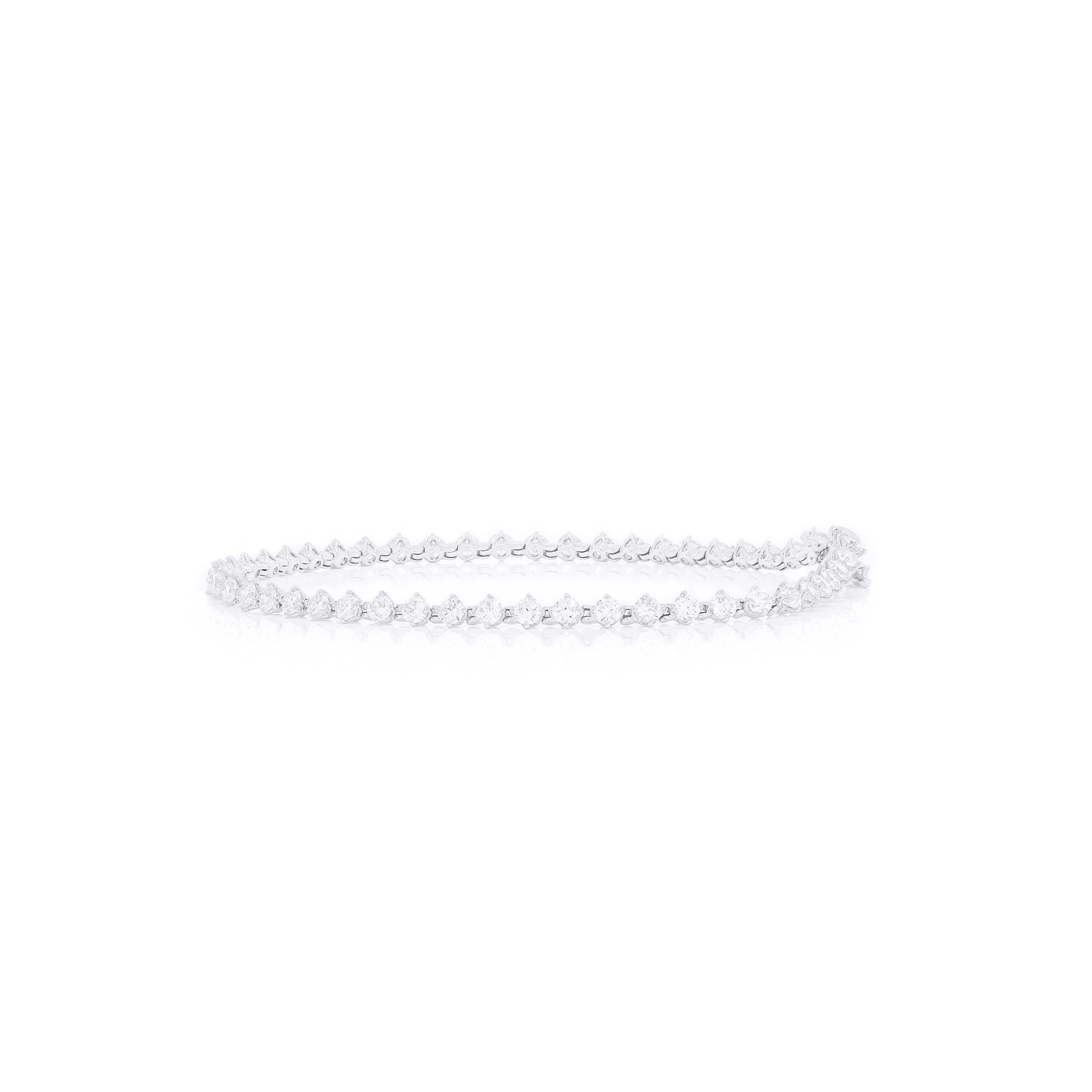 Keeva Jewels Classic Round Cut Diamond Tennis Bracelet - KJB3964