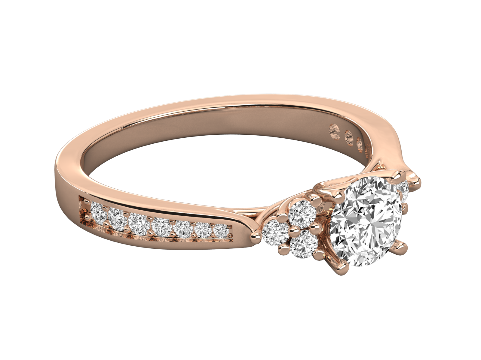 Keeva Jewels Rpund Diamond Larissa Halo Engagement Ring - KJR5173