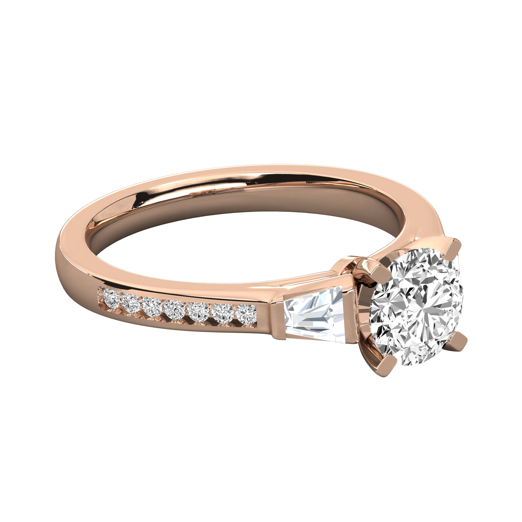 Keeva Jewels Round Diamond And Bugget Engagement Ring - KJR5037