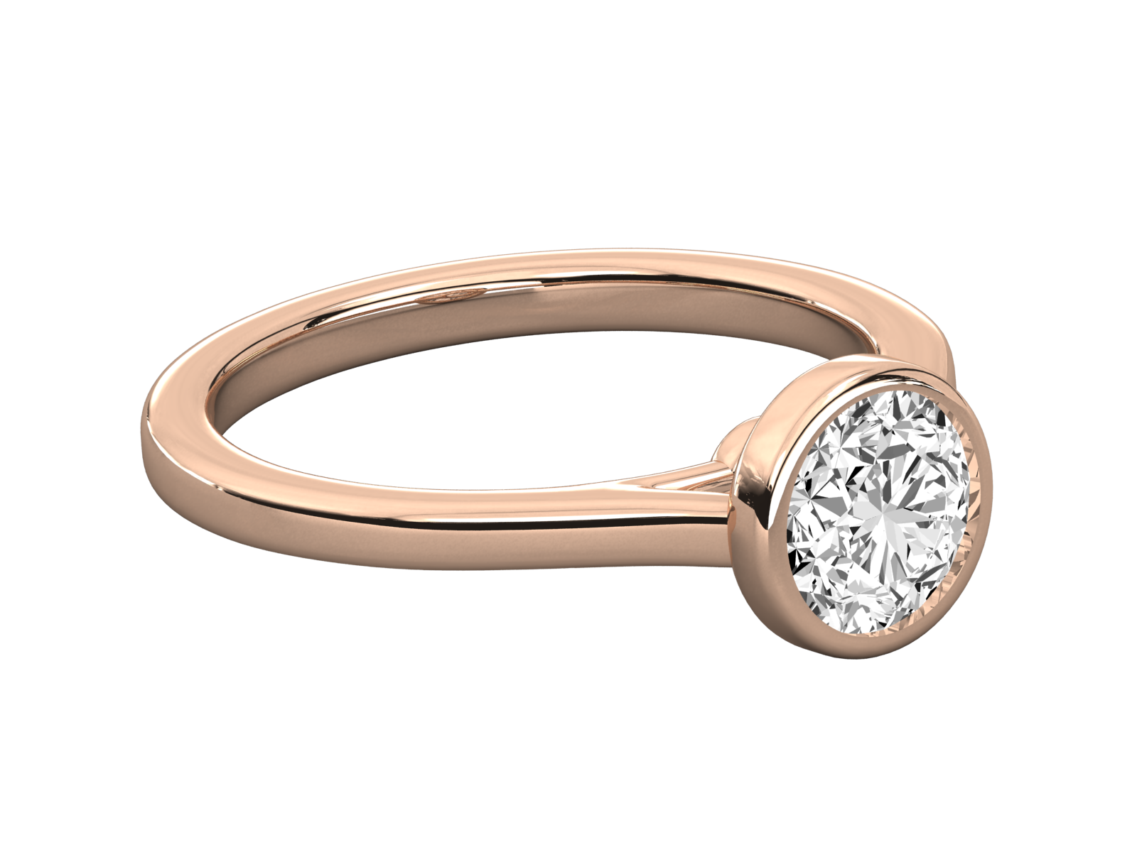 Keeva Jewels Round Diamond Designer Solitaire Ring - KJR5177