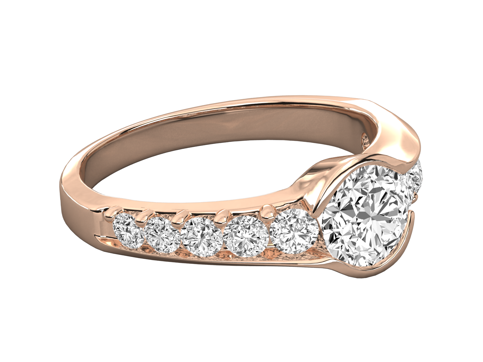 Keeva Jewels Round Diamond Designer Solitaire Wedding Ring - KJR5226