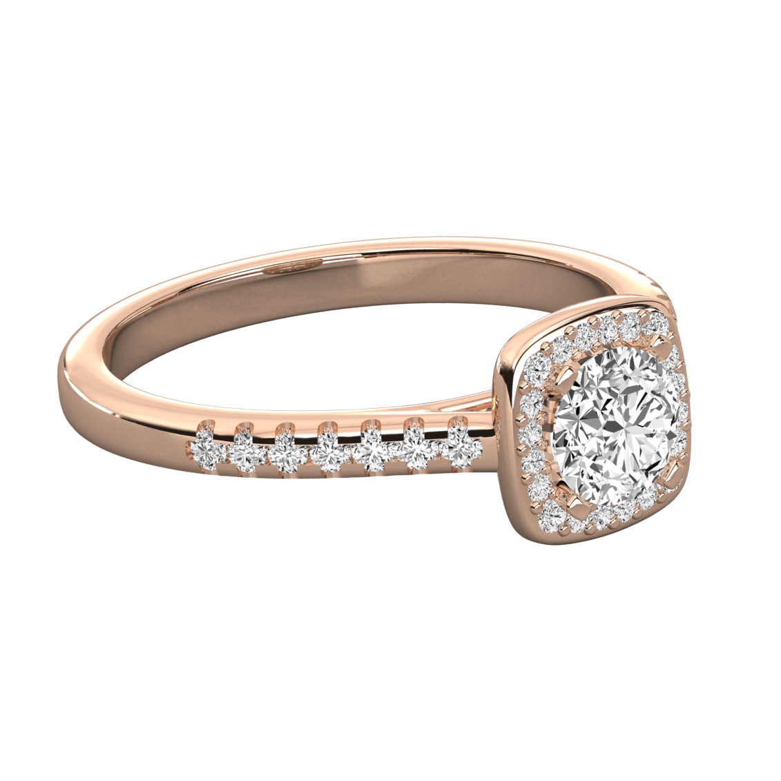 Keeva Jewels Round Diamond Halo Engagement Ring - KJR5092