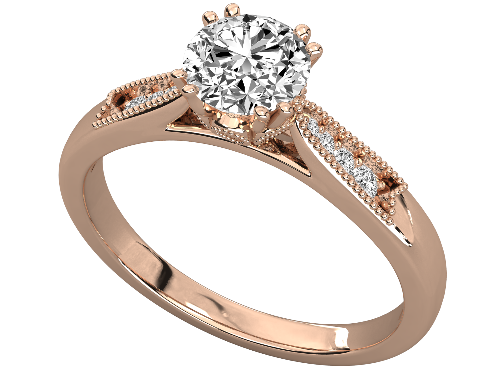 Keeva Jewels Round Diamond Designer Solitaire Ring - KJR5164